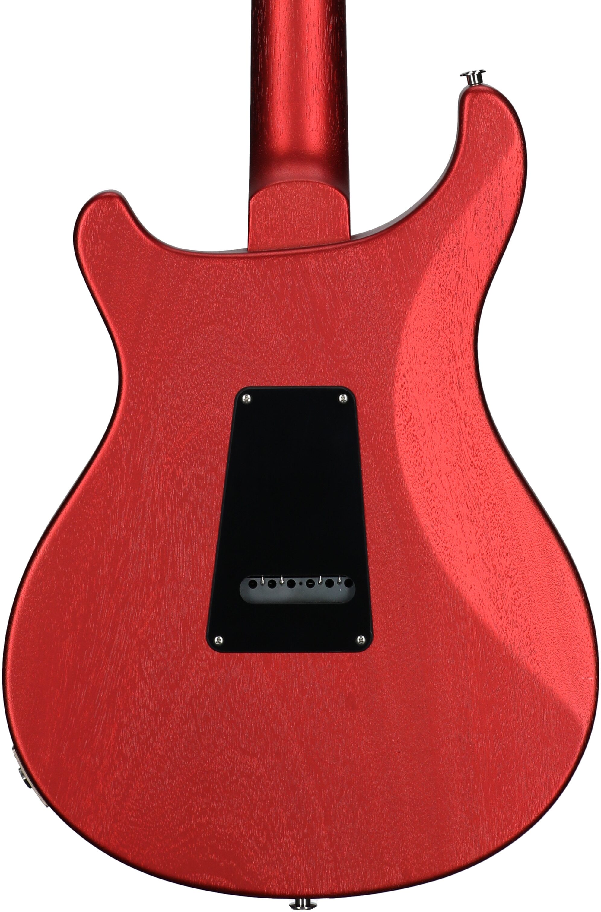 PRS Paul Reed Smith S2 Standard 24 Satin Pattern Thin Electric Guitar (with Gig Bag), Satin Red Apple Metallic, Body Straight Back