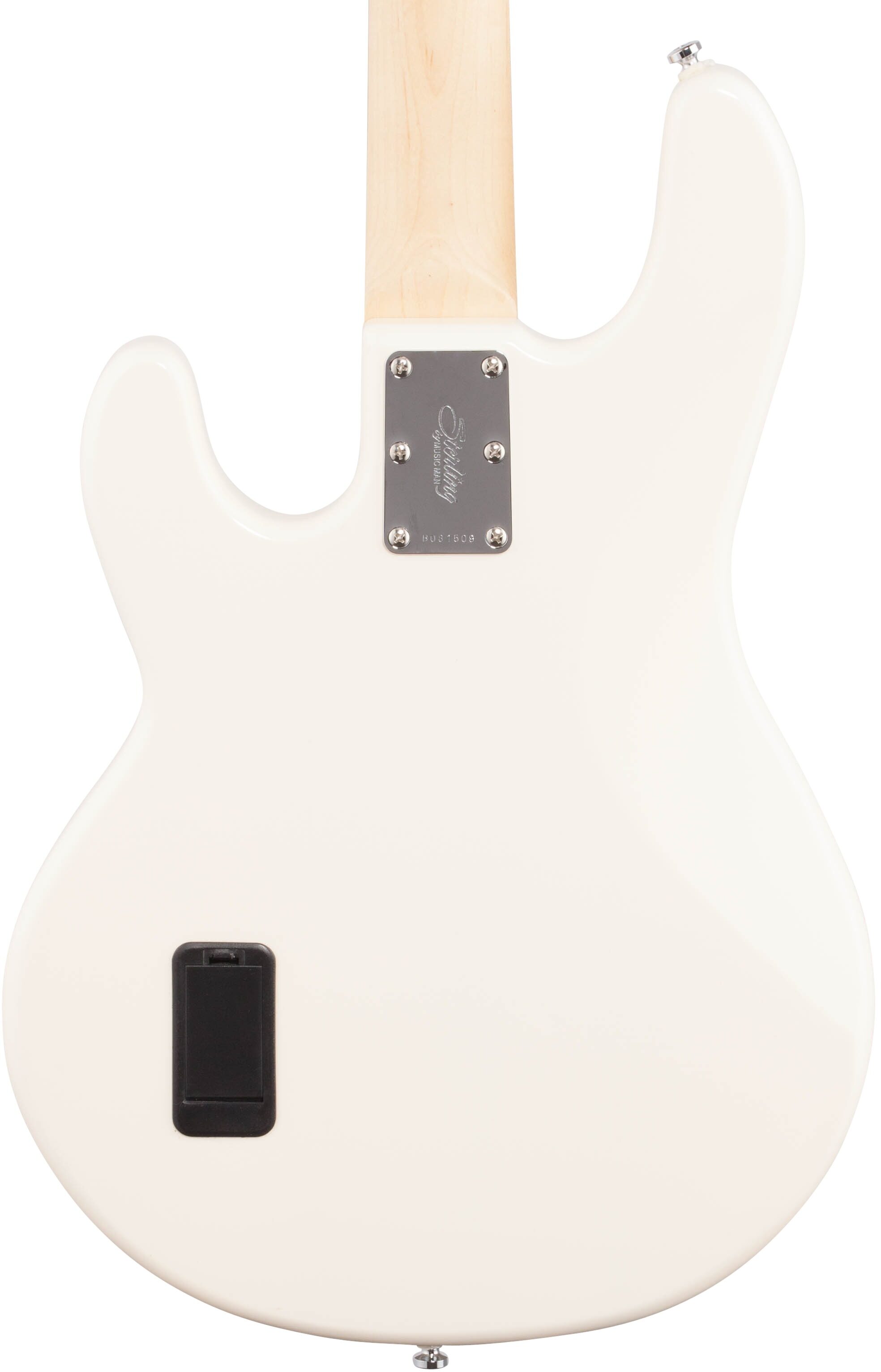 Sterling by Music Man StingRay Electric Bass, Vintage Cream, Body Straight Back
