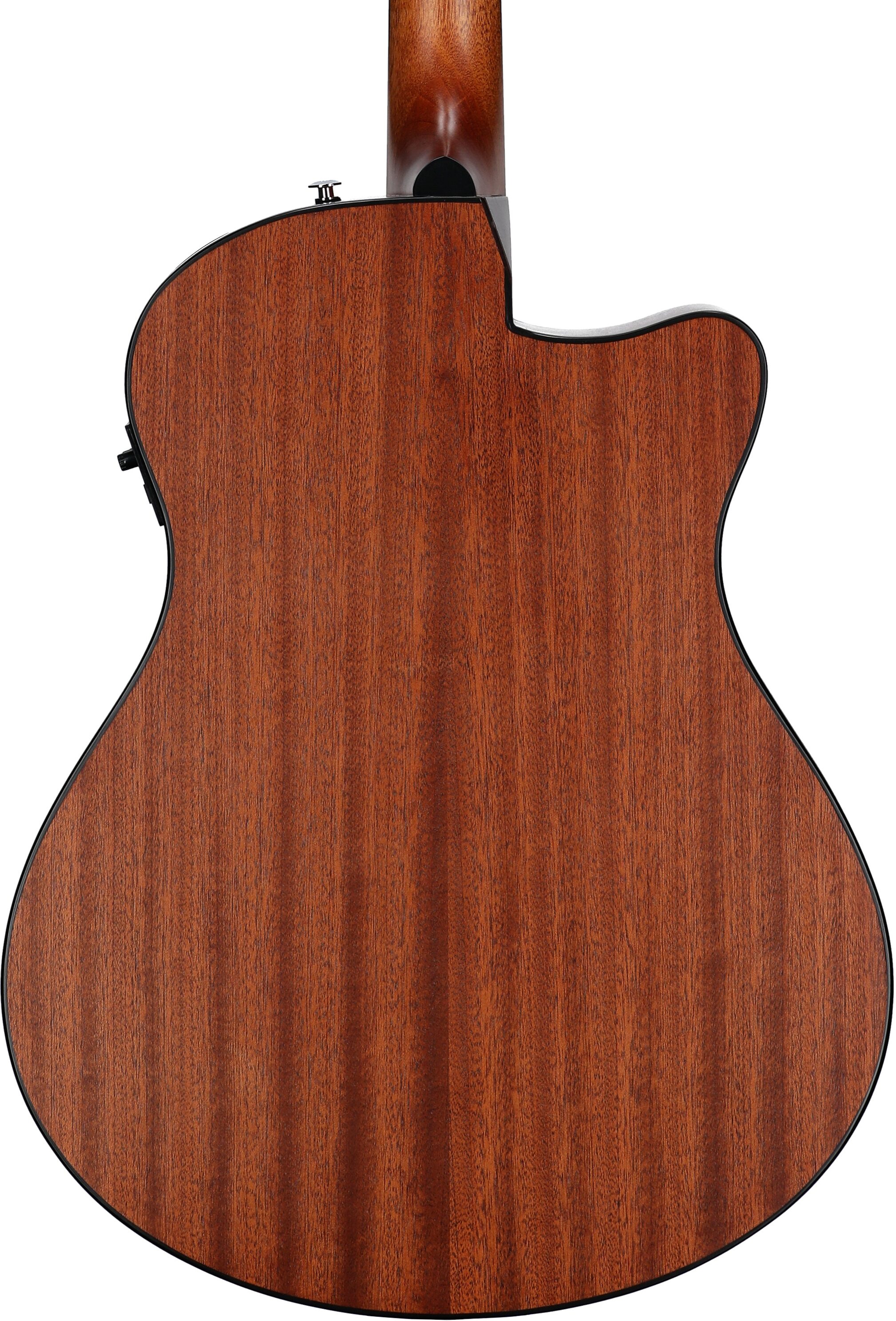 Ibanez AAM50LCE Advance Acoustic-Electric Guitar, Left-Handed, Open Pore Light Burst Sunburst, Body Straight Back
