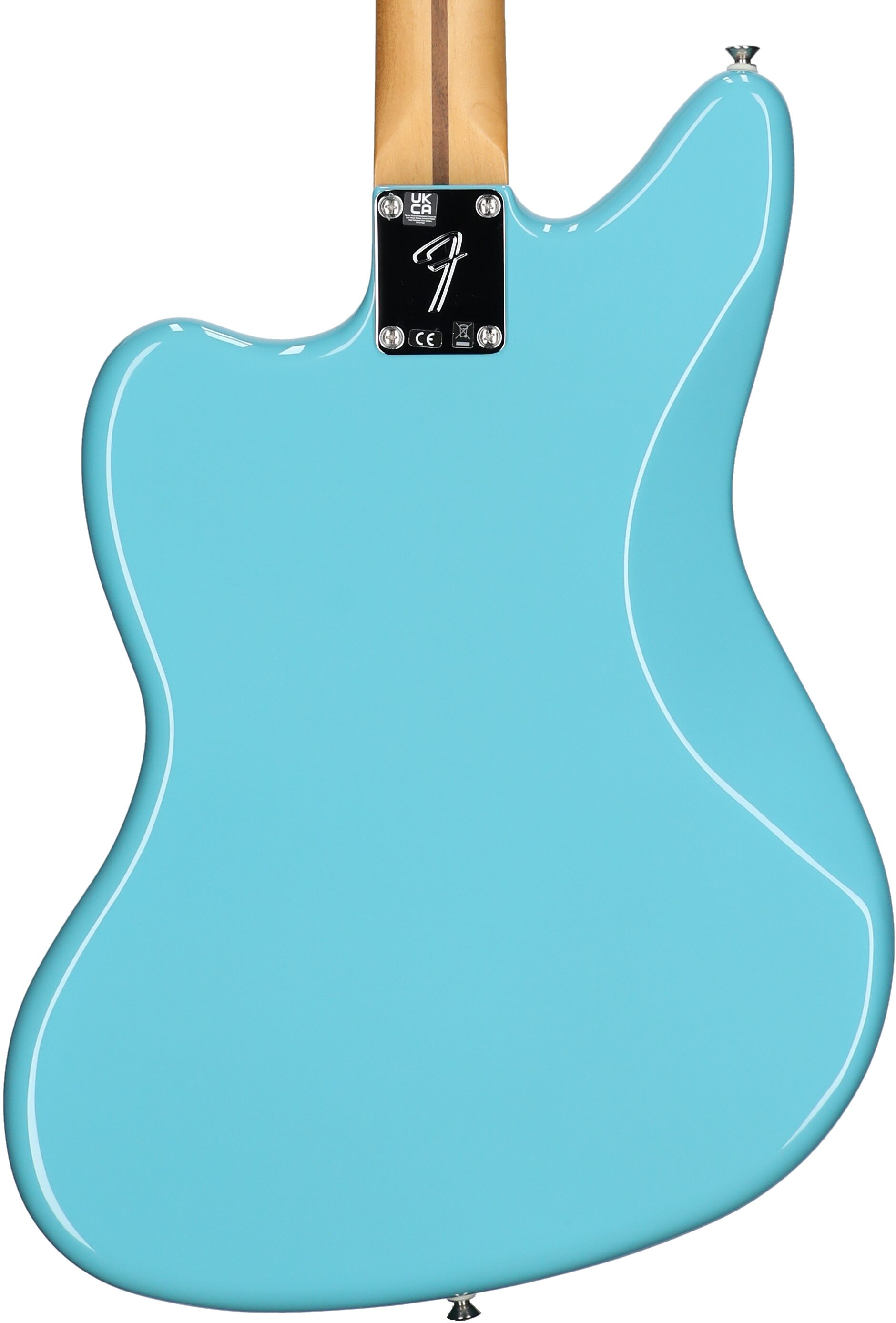 Fender Player II Jaguar Electric Guitar, with Rosewood Fingerboard, Aquatone Blue, Body Straight Back