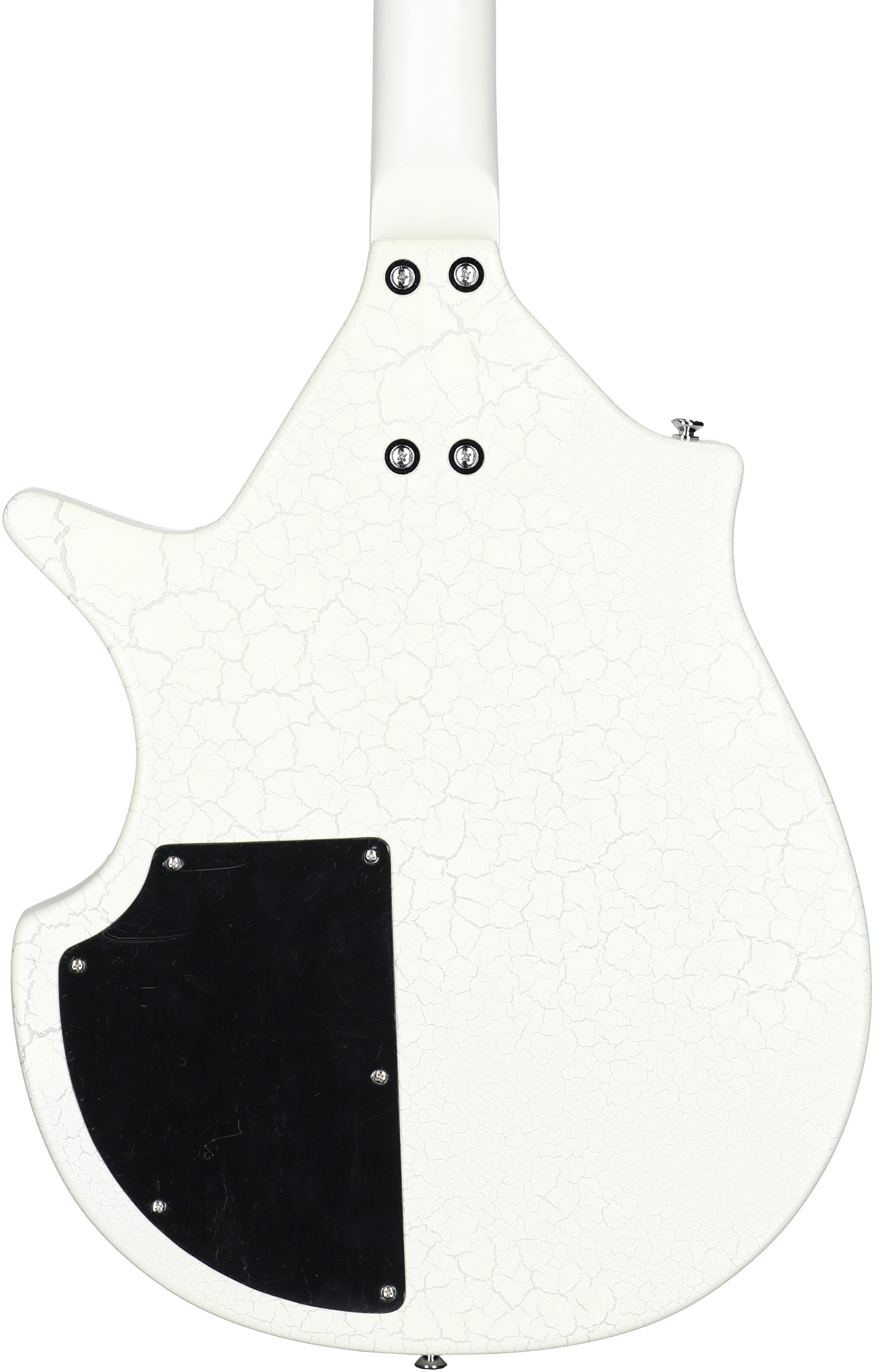 Danelectro Electric Sitar, White Crackle, Body Straight Back
