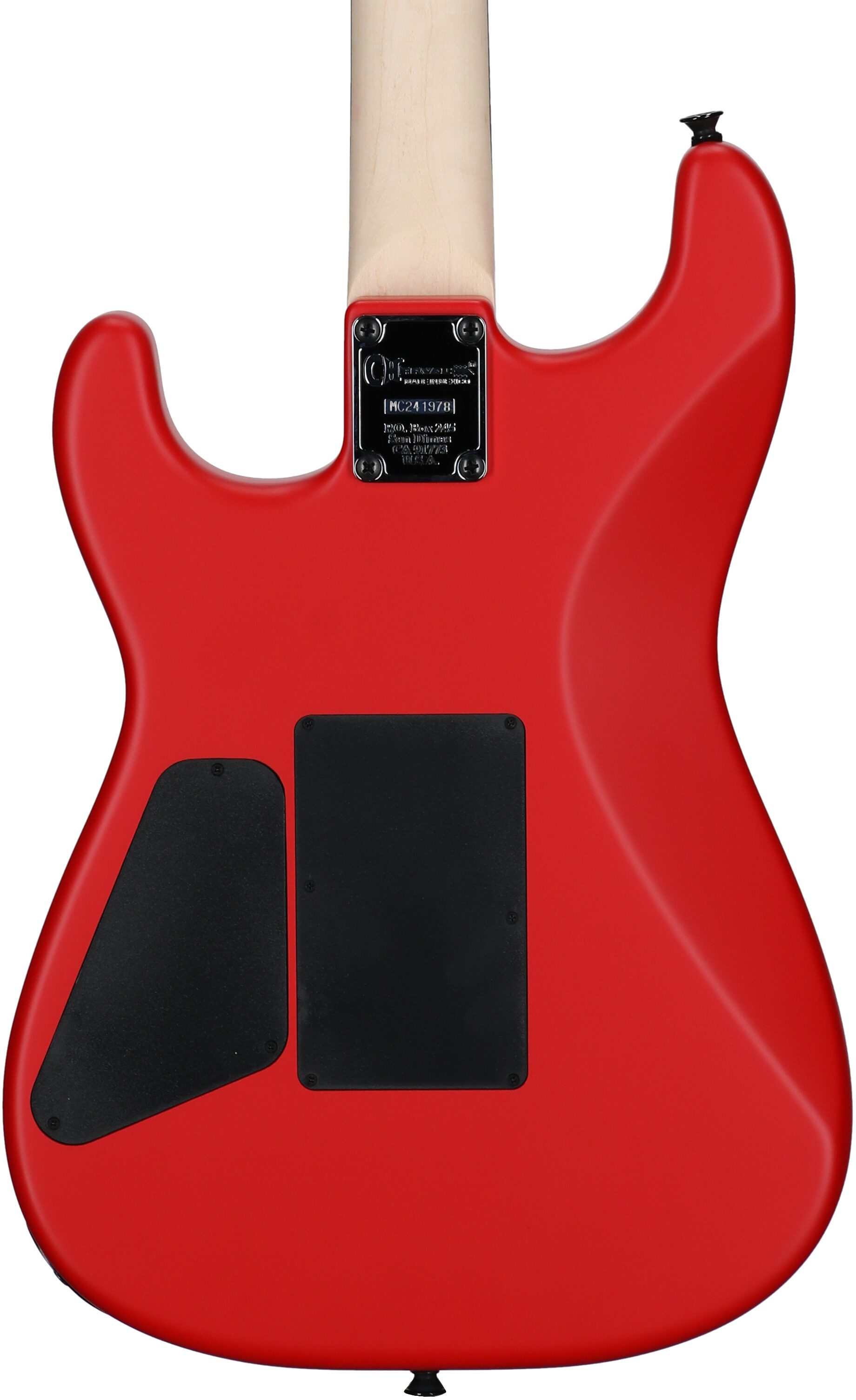 Charvel Pro-Mod Relic San Dimas ST1 HH Electric Guitar (with Gig Bag), Satin Ferrari Red, Body Straight Back