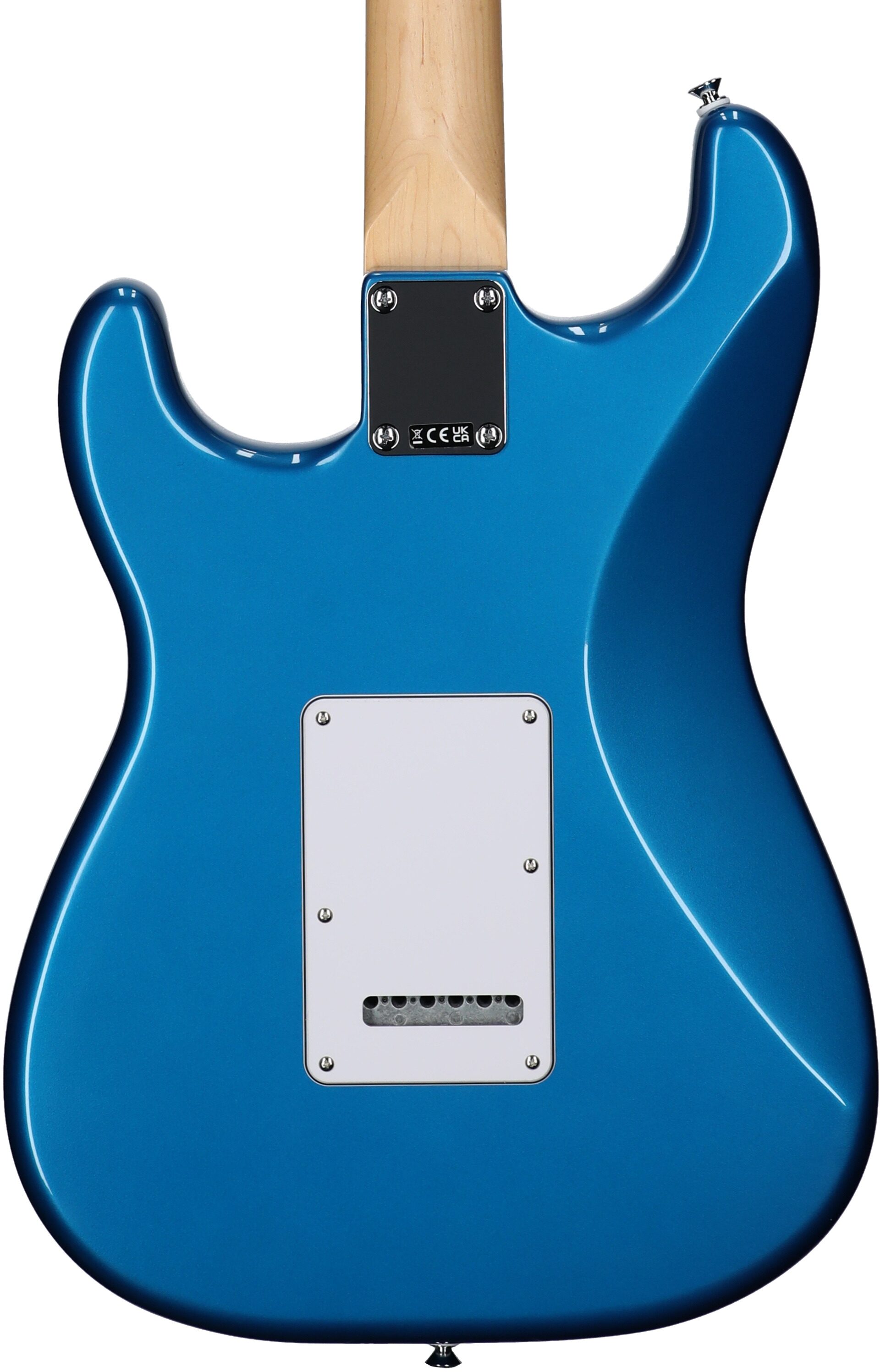 Fender Standard Stratocaster HSS Electric Guitar, with Maple Fingerboard, Aqua Marine Metallic, Body Straight Back