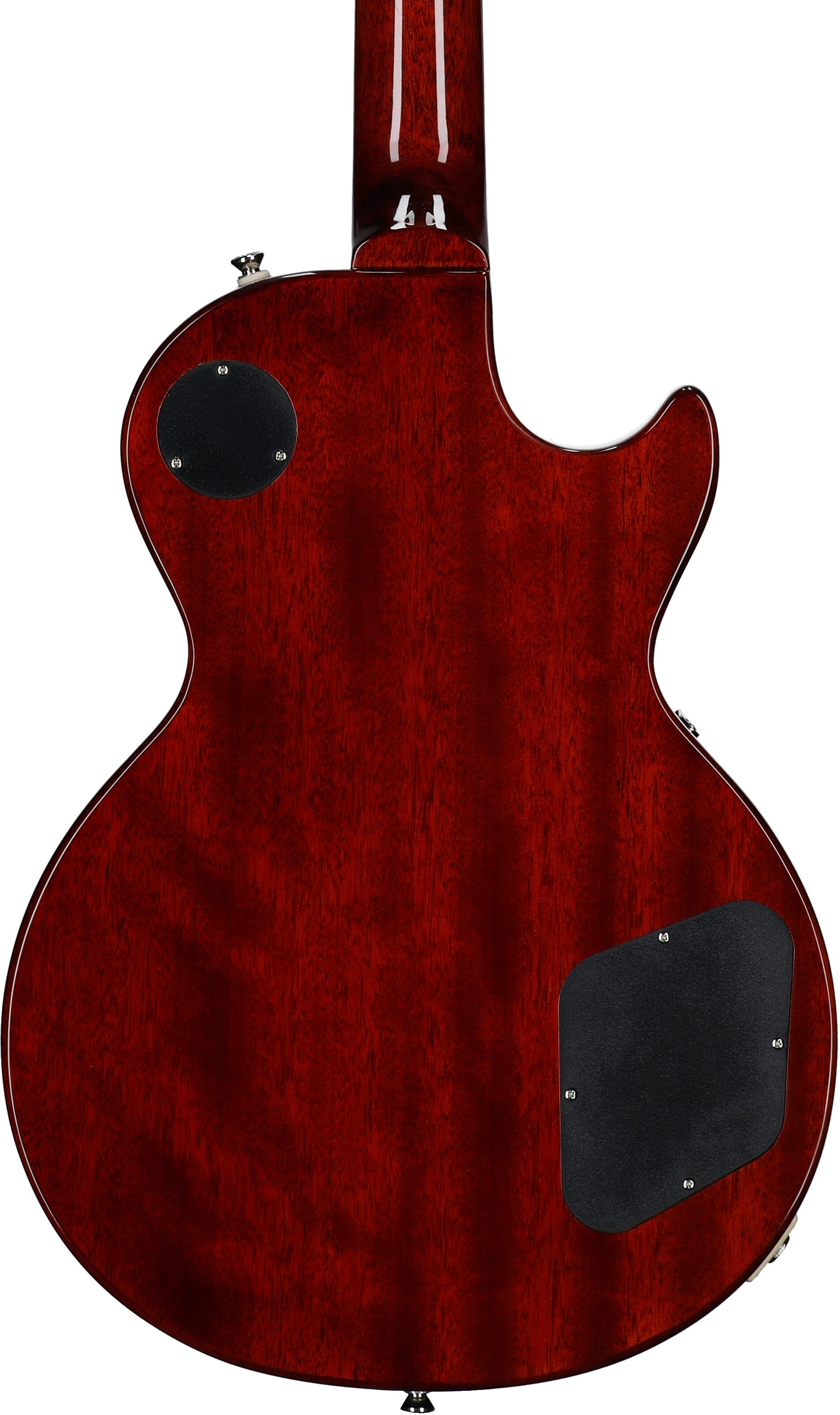 Epiphone Inspired by Gibson Les Paul Standard Electric Guitar, Left-Handed (with Gig Bag), Washed Cherry Sunburst, Body Straight Back