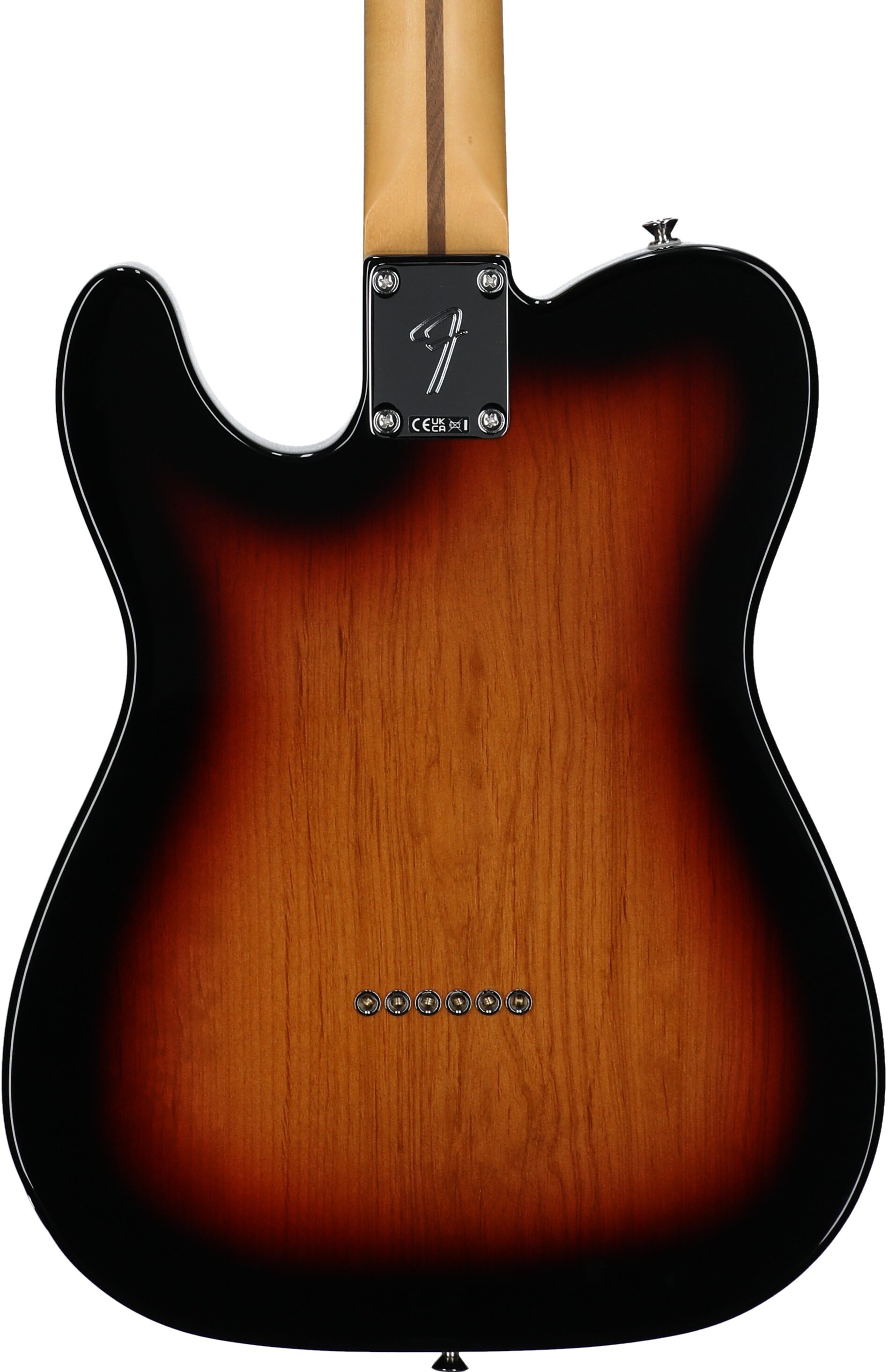 Fender Player II Modified Telecaster Electric Guitar, Rosewood Fingerboard (with Gig Bag), 3-Color Sunburst, Body Straight Back