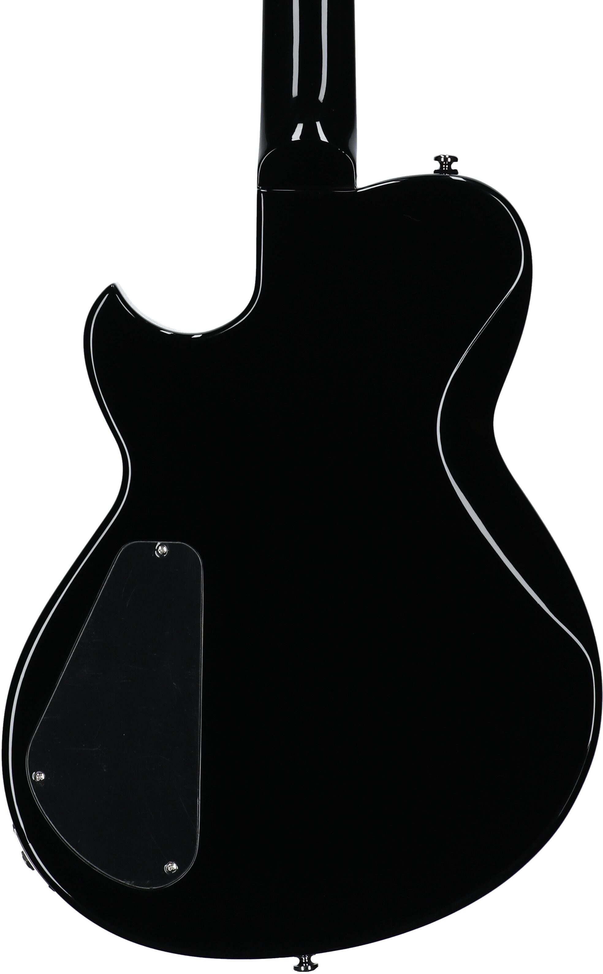 Reverend Contender 290 Electric Guitar, Midnight Black, Body Straight Back