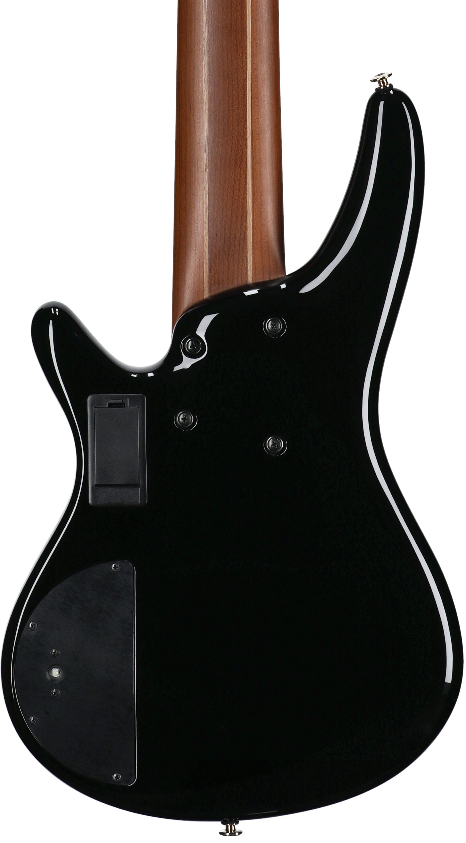 Ibanez SR3506 Prestige Electric Bass, 6-String (with Case), Black, Body Straight Back