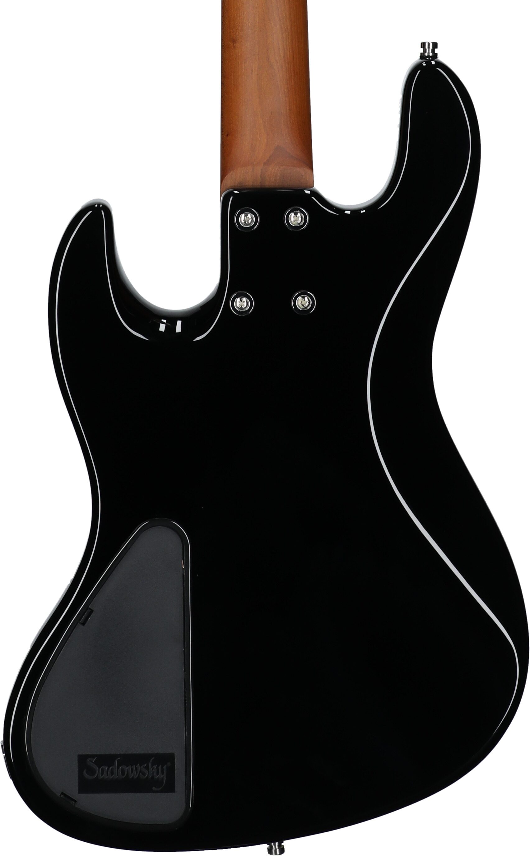 Sadowsky MetroExpress 21-Fret P/J Electric Bass, Morado Fingerboard (with Gig Bag), Black, Body Straight Back