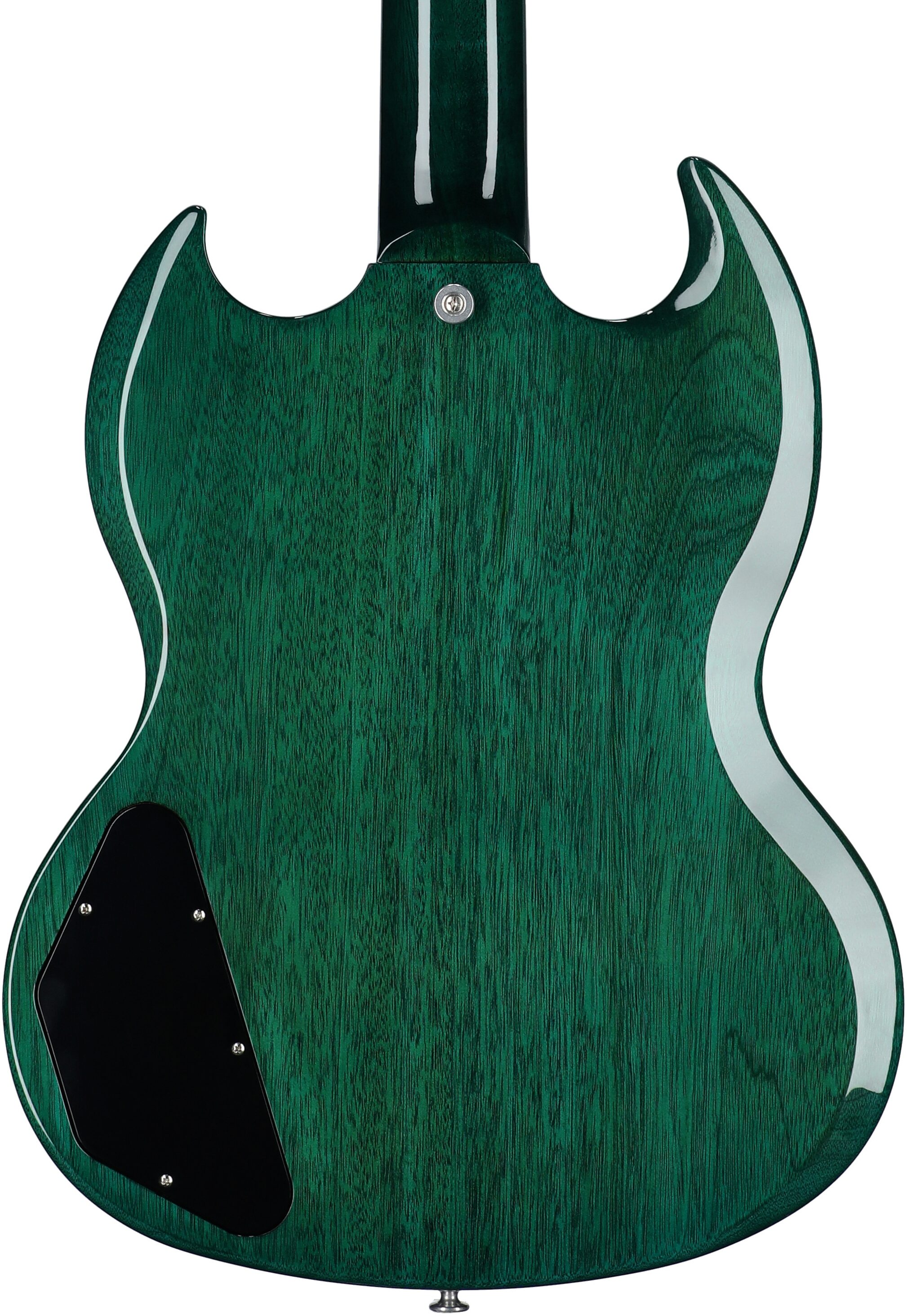 Gibson SG Standard '61 Custom Color Electric Guitar (with Case), Translucent Teal, Body Straight Back