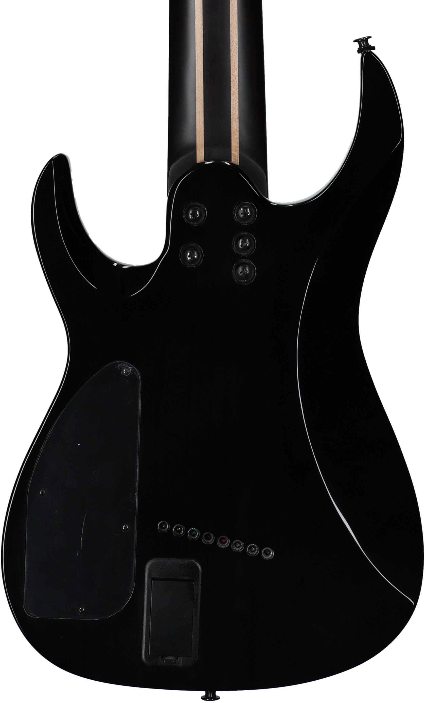 Legator Ninja X8F Multi-Scale Guitar, 8-String (with Gig Bag), Caribbean Blue, Body Straight Back