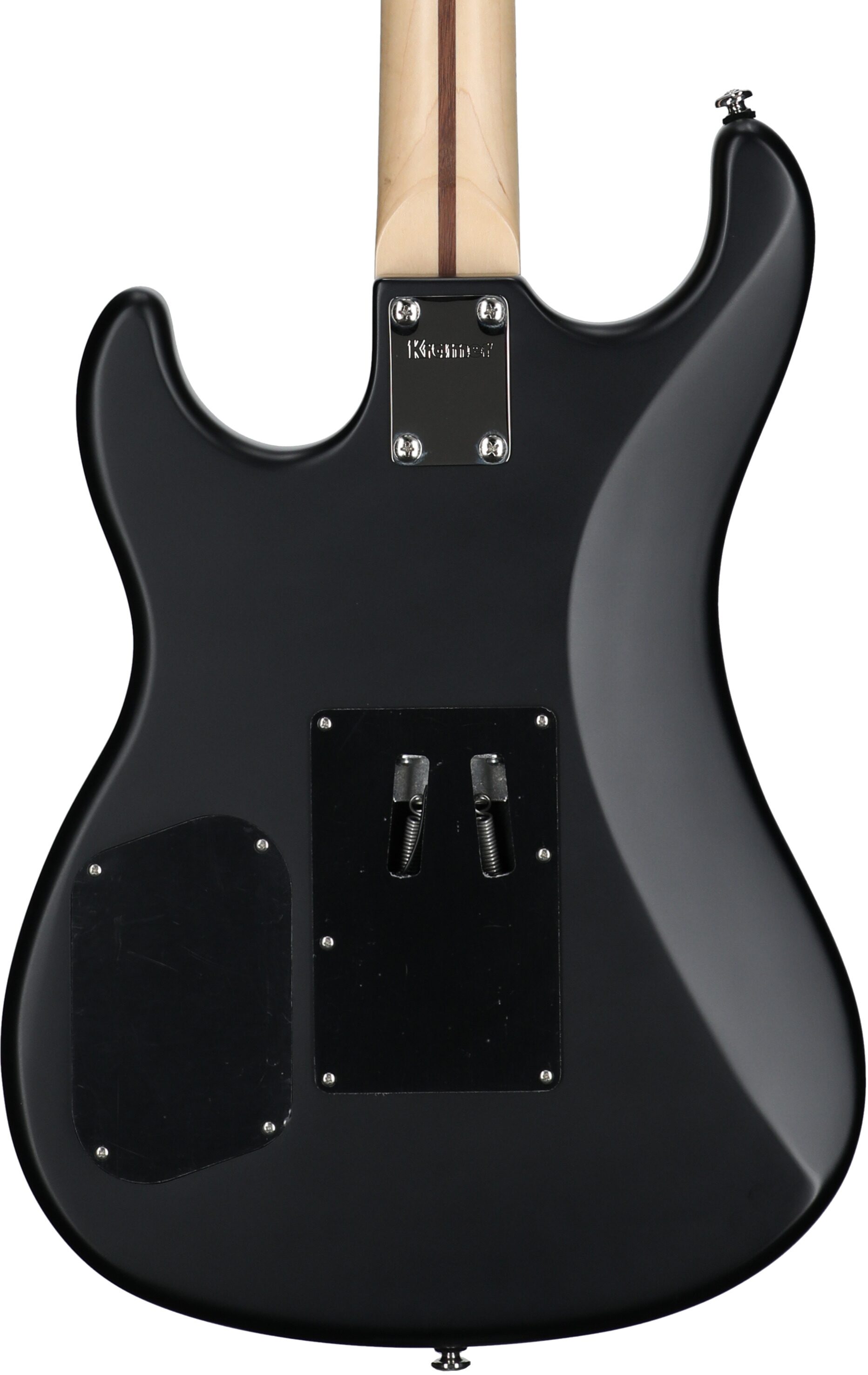 Kramer The 84 Electric Guitar (with Gig Bag), Intruder Black Satin, Body Straight Back