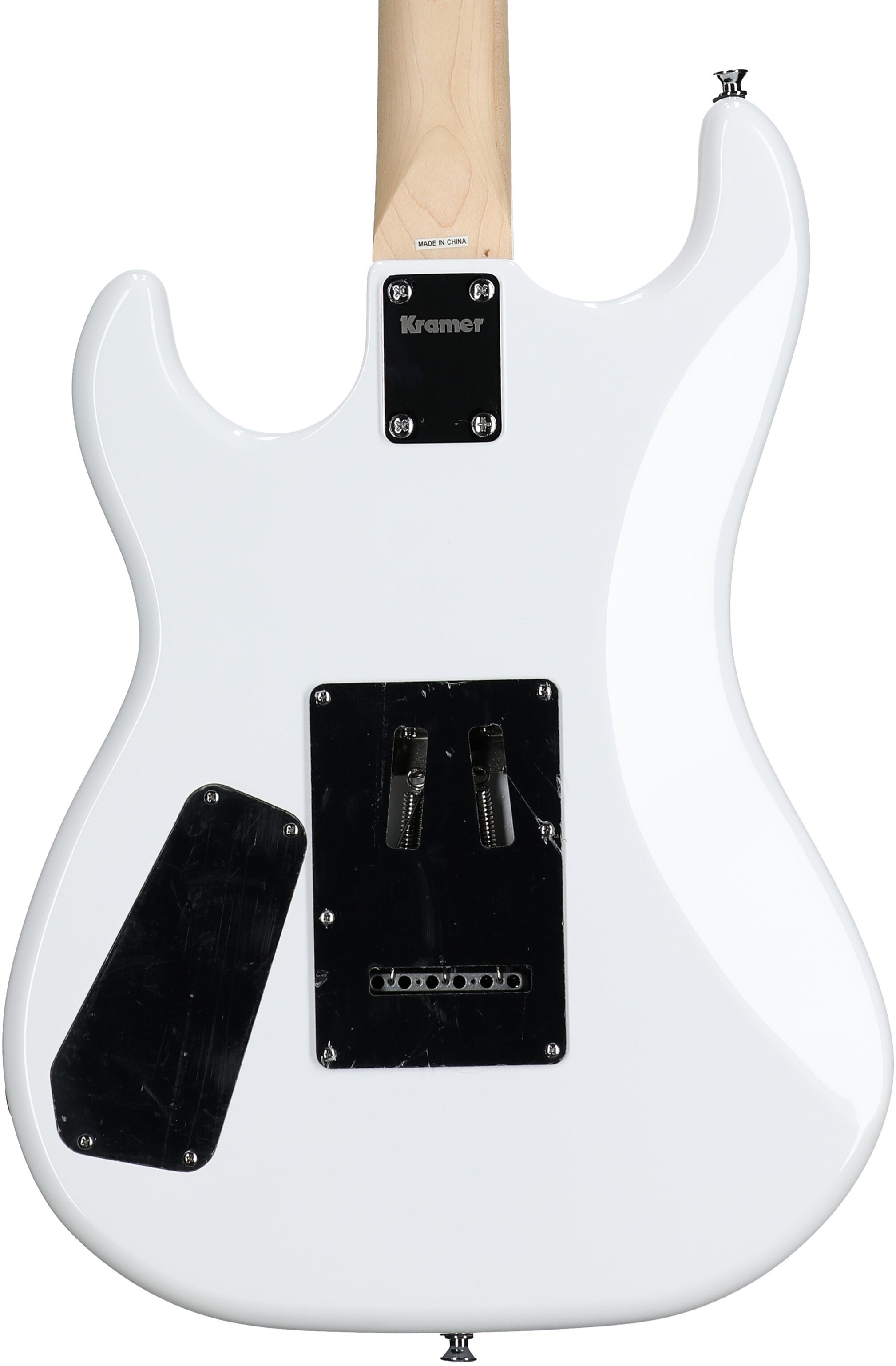 Kramer Baretta Special Electric Guitar, White, Body Straight Back