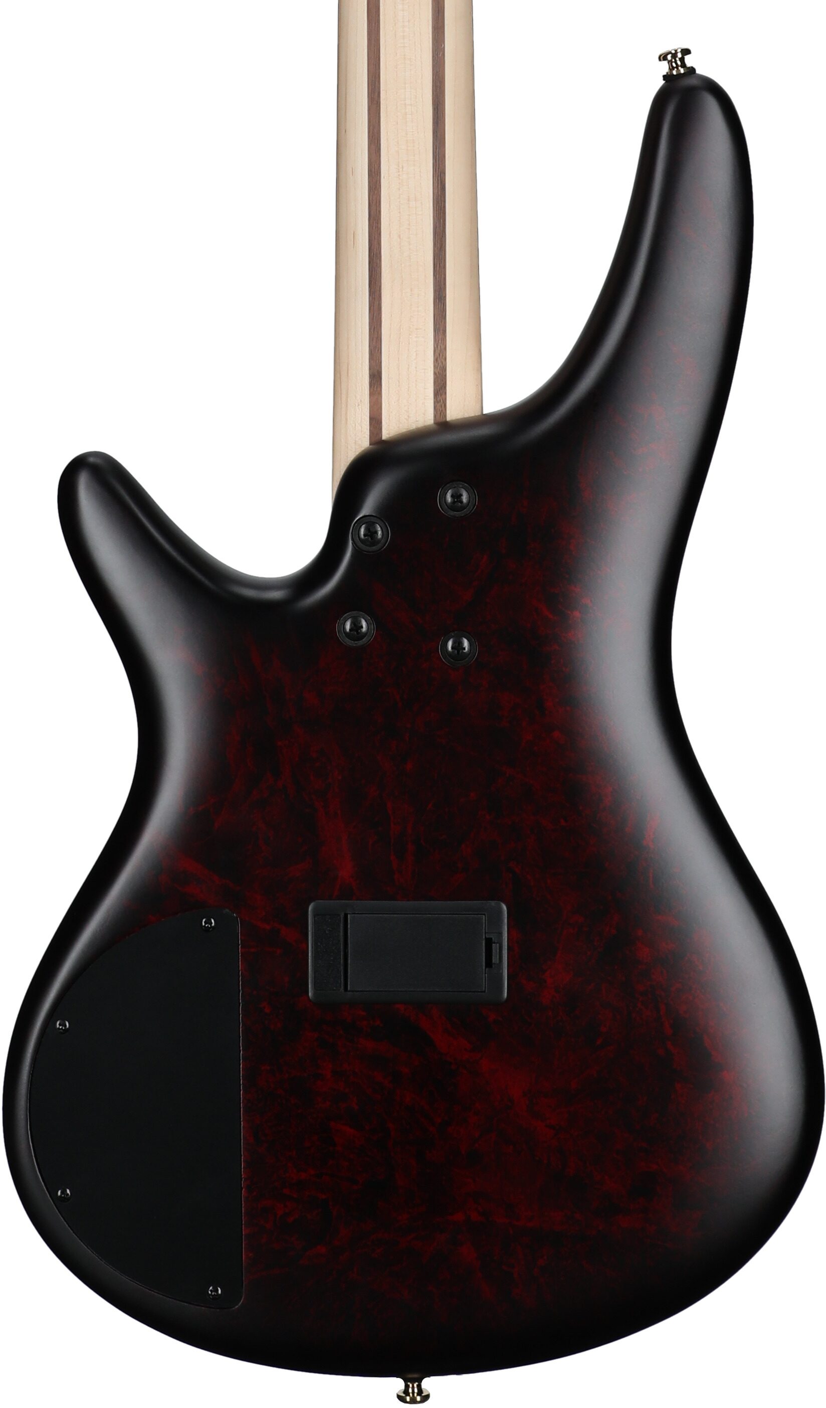 Ibanez SR300EDX Electric Bass Guitar, Wine Red Frozen Matte, Body Straight Back
