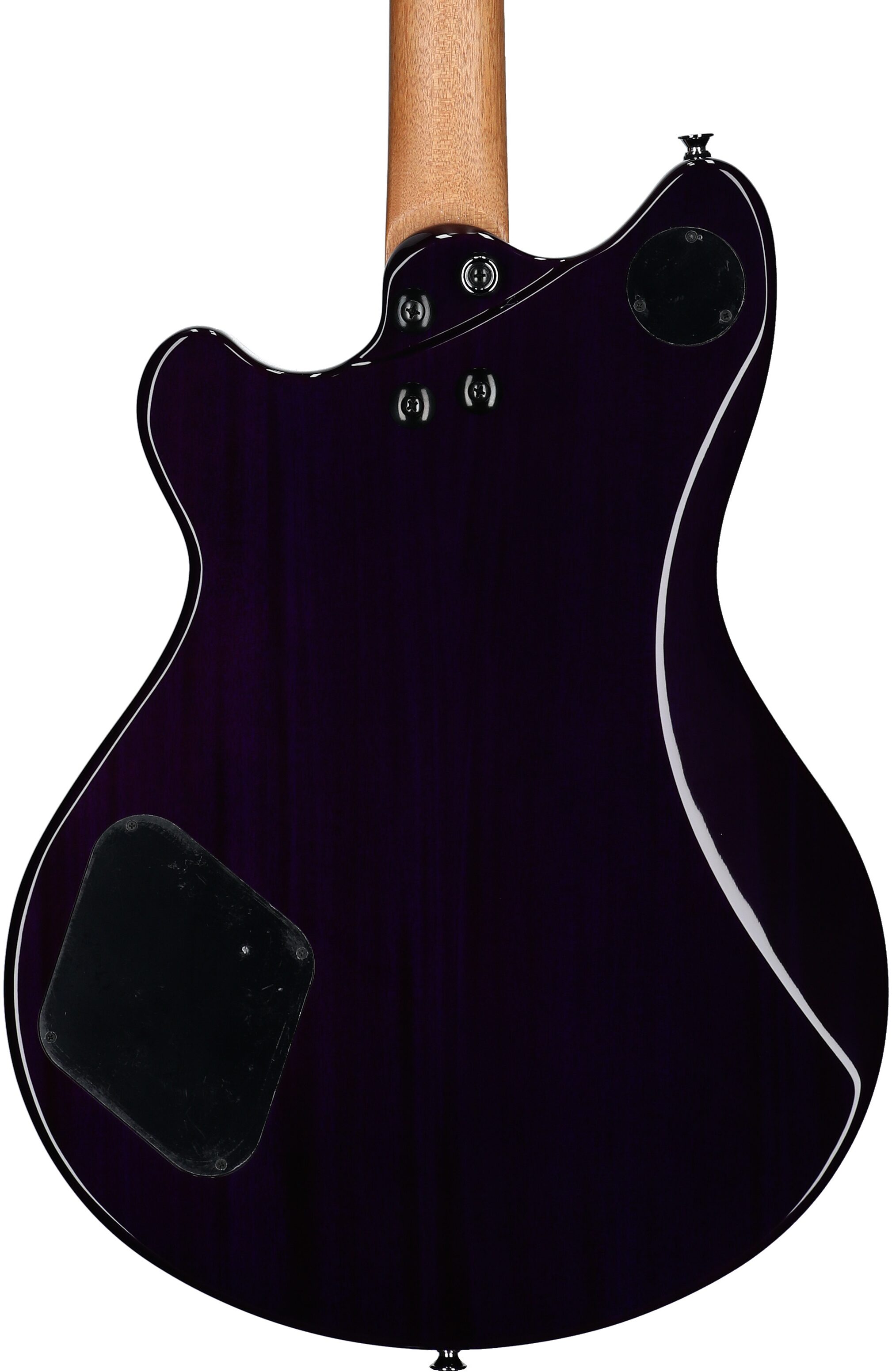 EVH Eddie Van Halen SA-126 Special Quilted Maple Electric Guitar (with Case), Transparent Purple, Open Box (Very Good), Body Straight Back