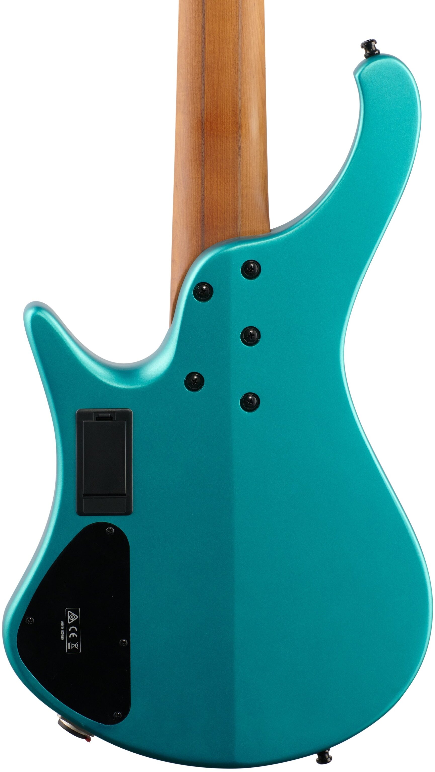 Ibanez EHB1005SMS Electric Bass, 5-String (with Gig Bag), Emerald Green, Body Straight Back