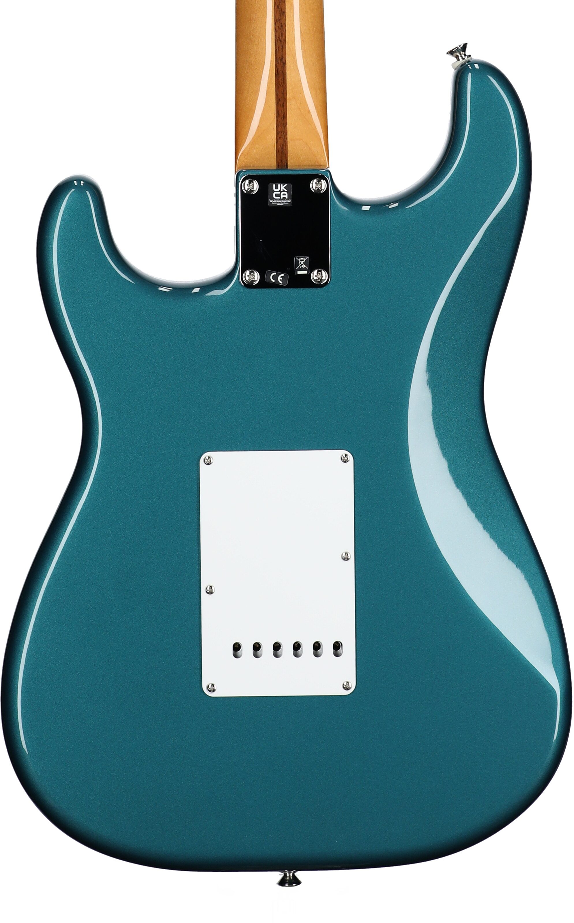 Fender Vintera II '50s Stratocaster Electric Guitar, Maple Fingerboard (with Gig Bag), Ocean Turquoise, Body Straight Back
