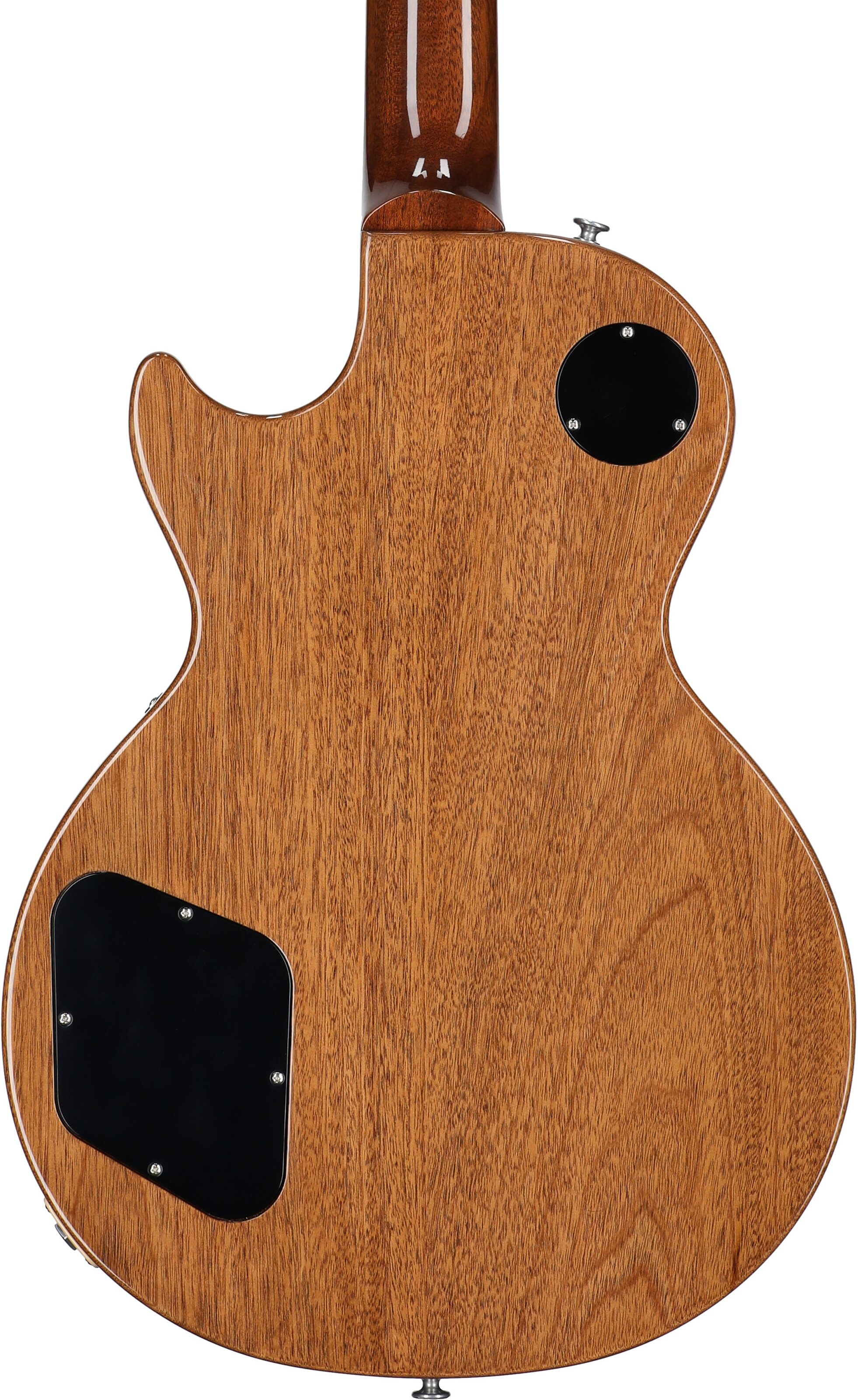 Gibson Les Paul Standard '60s Custom Color Electric Guitar, Plain Top (with Case), Sparkling Burgundy, Body Straight Back