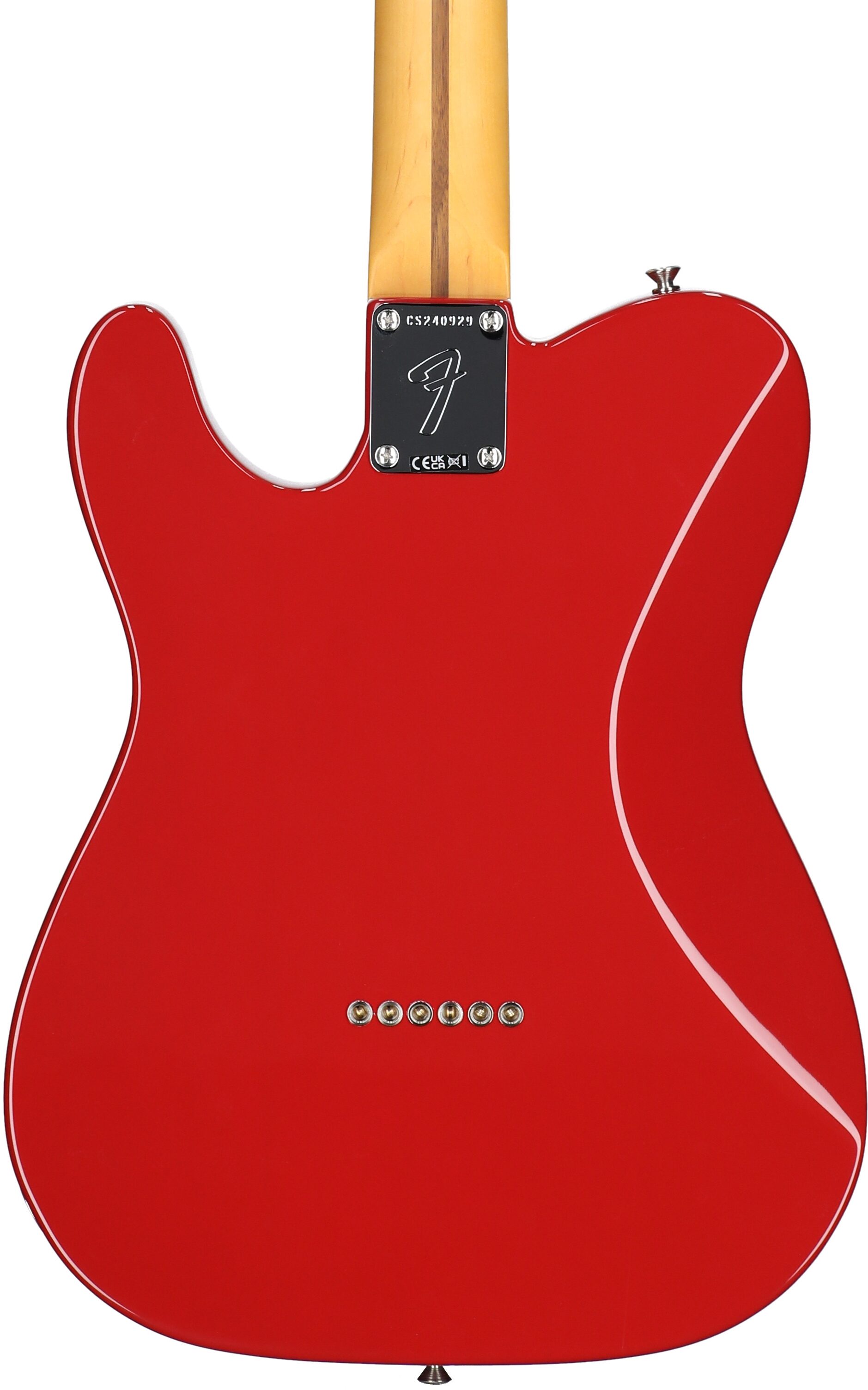 Fender Chris Shiflett Cleaver Telecaster Deluxe Electric Guitar (with Case), Dakota Red, Open Box (Very Good), Body Straight Back