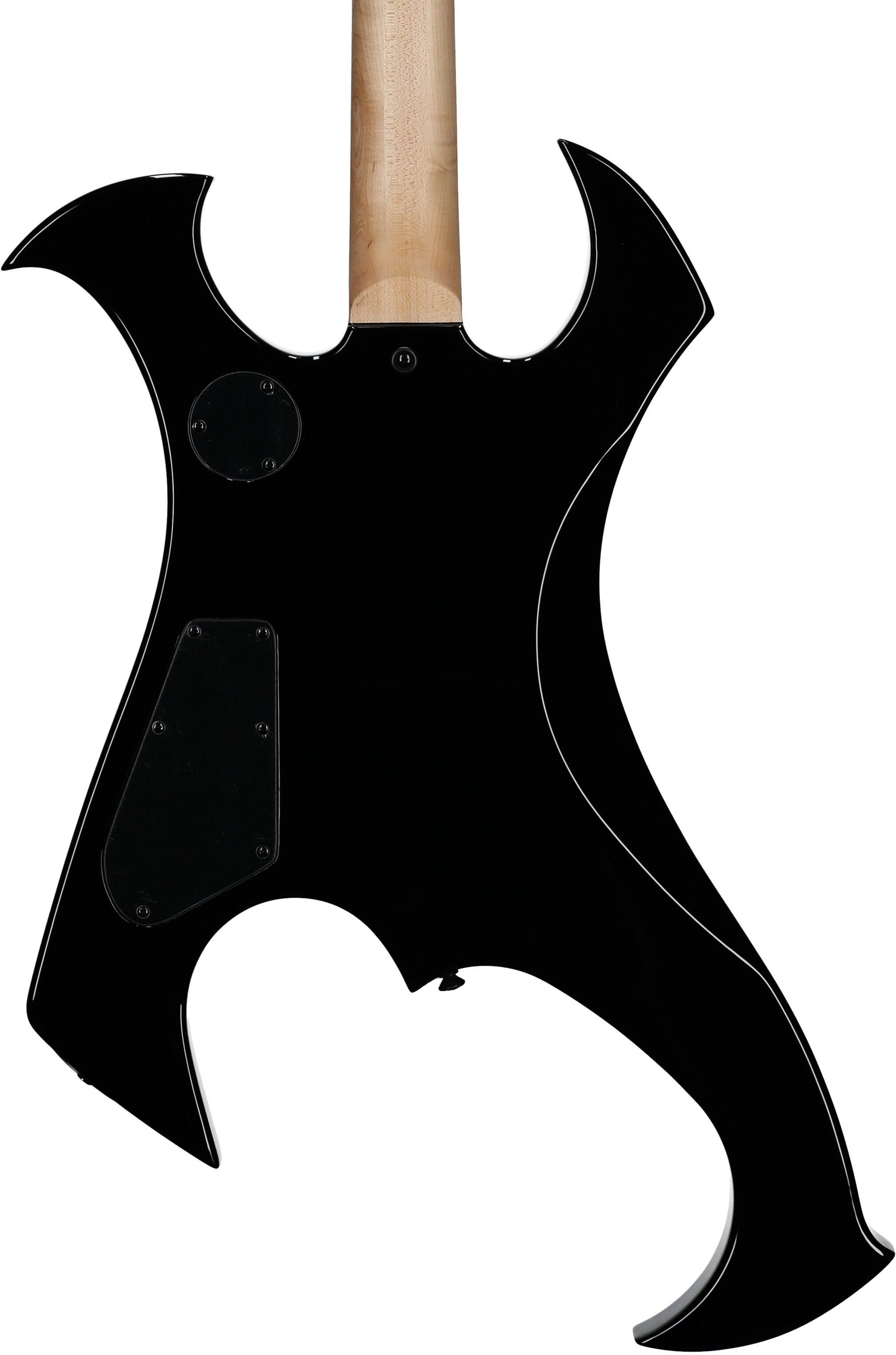 Wylde Audio Berzerker Raw Top Electric Guitar, Blood Skulls, Body Straight Back