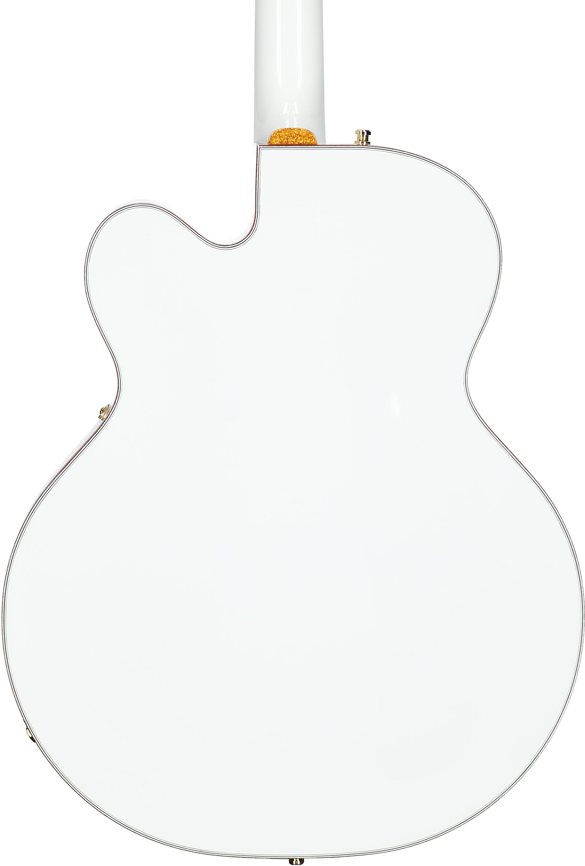 Gretsch Pro Series Falcon Electric Guitar (with Case), White, Body Straight Back