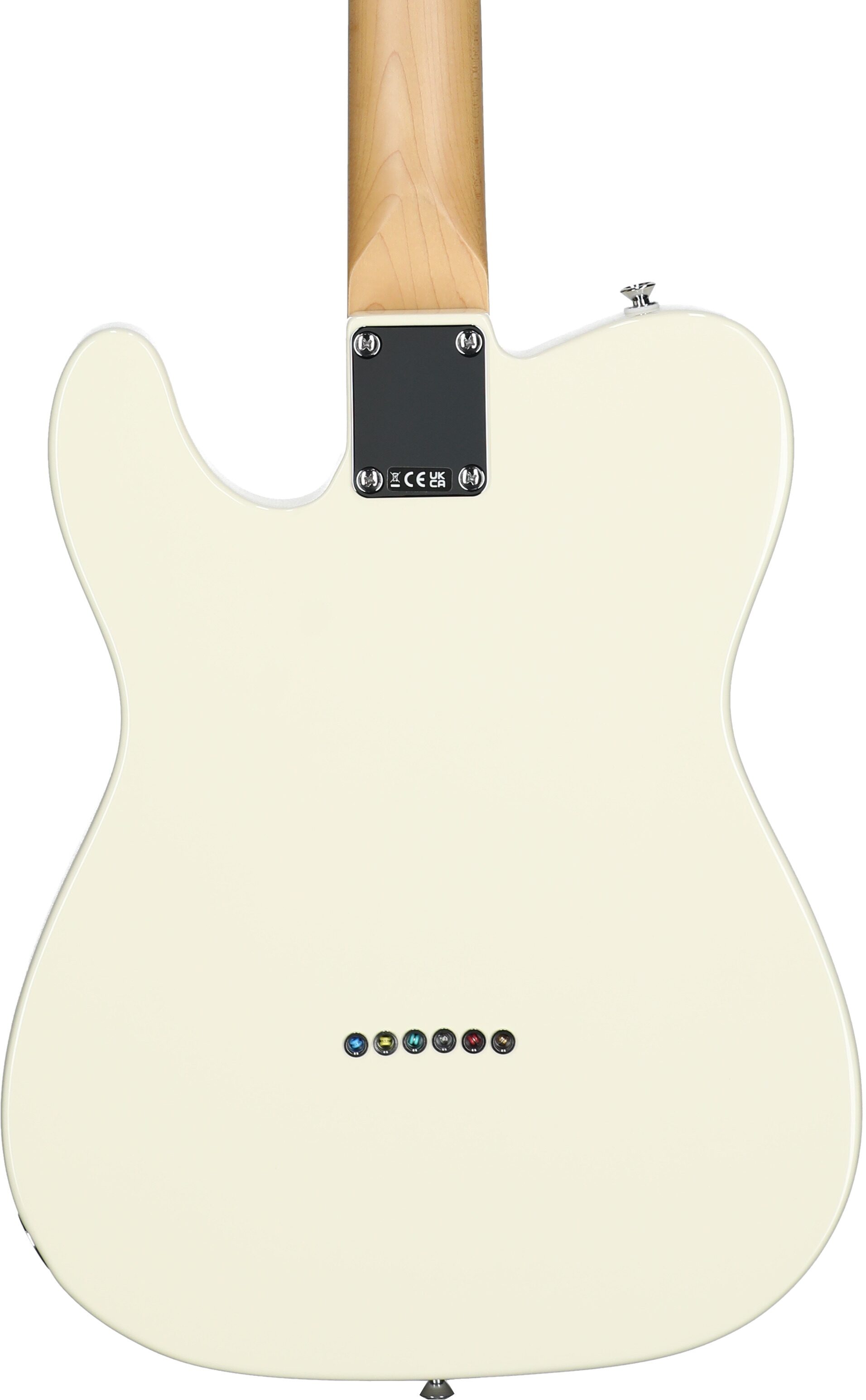 Fender Standard Telecaster Electric Guitar, Laurel Fingerboard, Olympic White, Open Box (Very Good), Body Straight Back