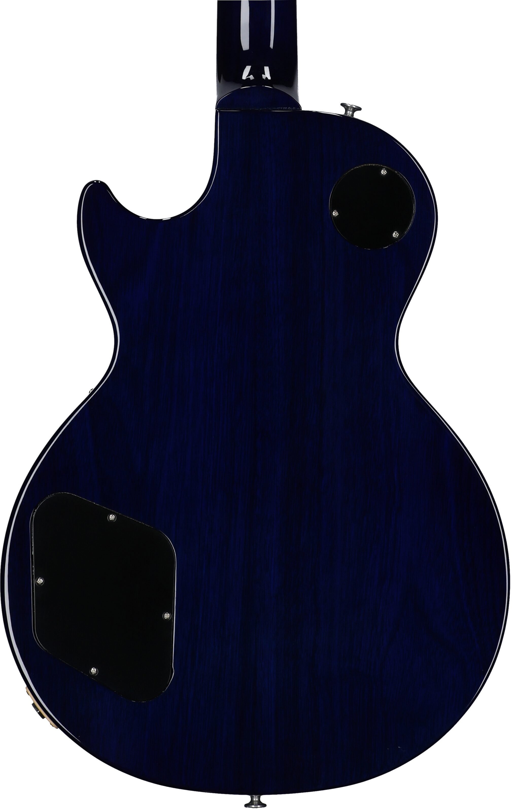 Gibson Les Paul Standard 60s Custom Color Electric Guitar, Figured Top (with Case), Blueberry Burst, Body Straight Back