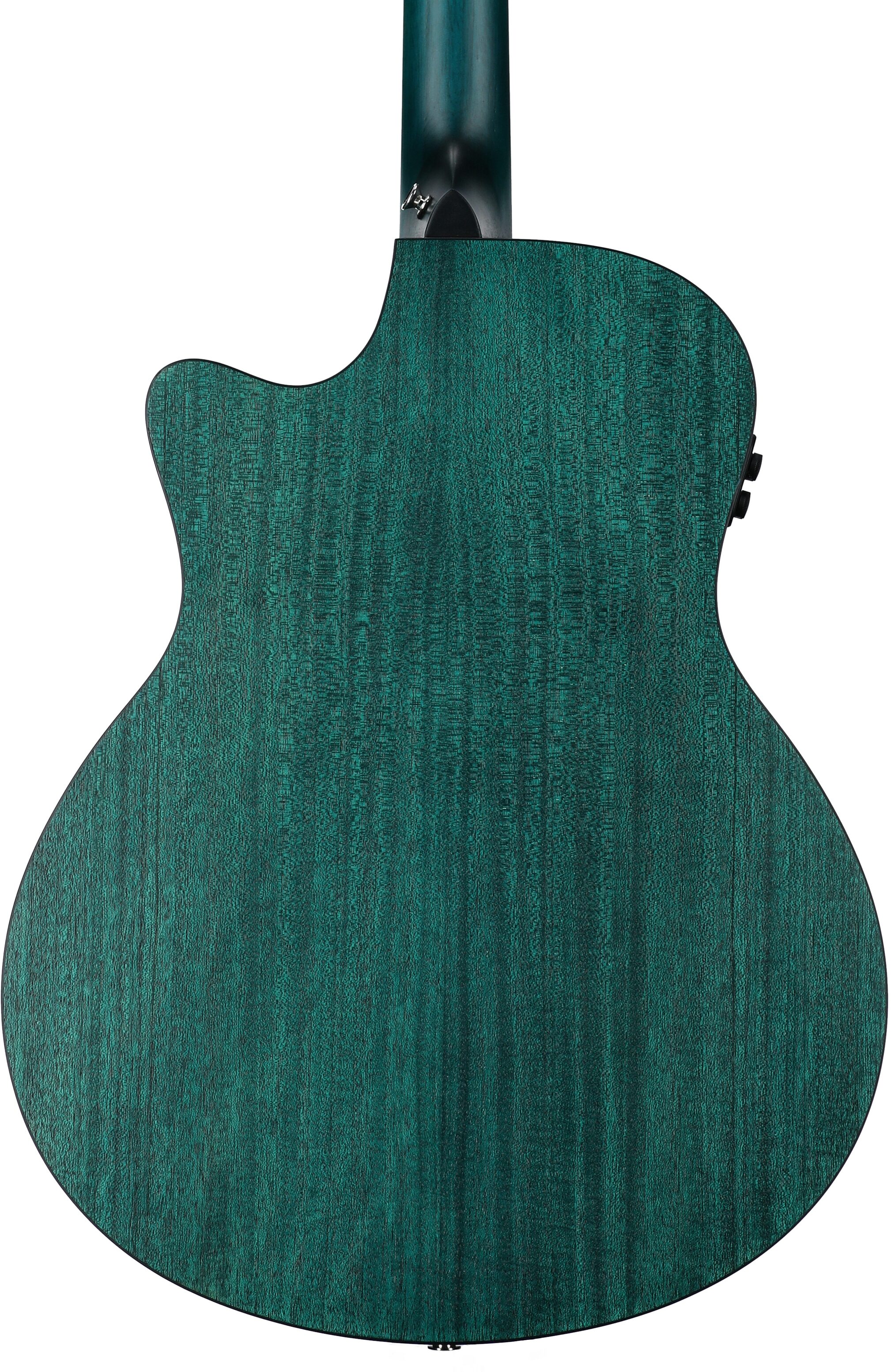 Kepma K3 Series GA3-130 Acoustic-Electric Guitar, Trans Blue Matte, with AcoustiFex K-10 Pickup, Body Straight Back