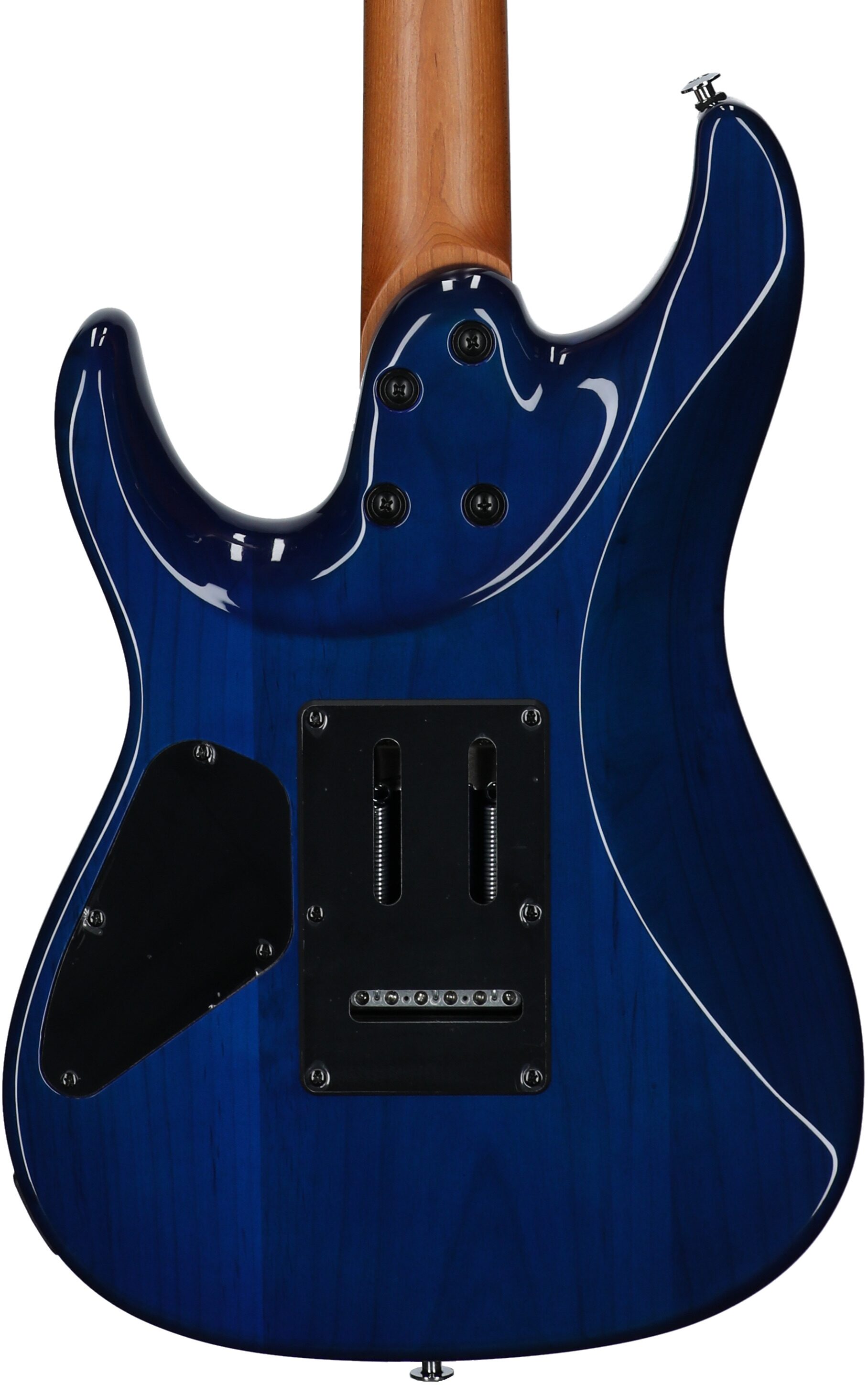 Ibanez AZ24S1F Electric Guitar, Transparent Turquoise Sunburst, Open Box (Very Good), Body Straight Back