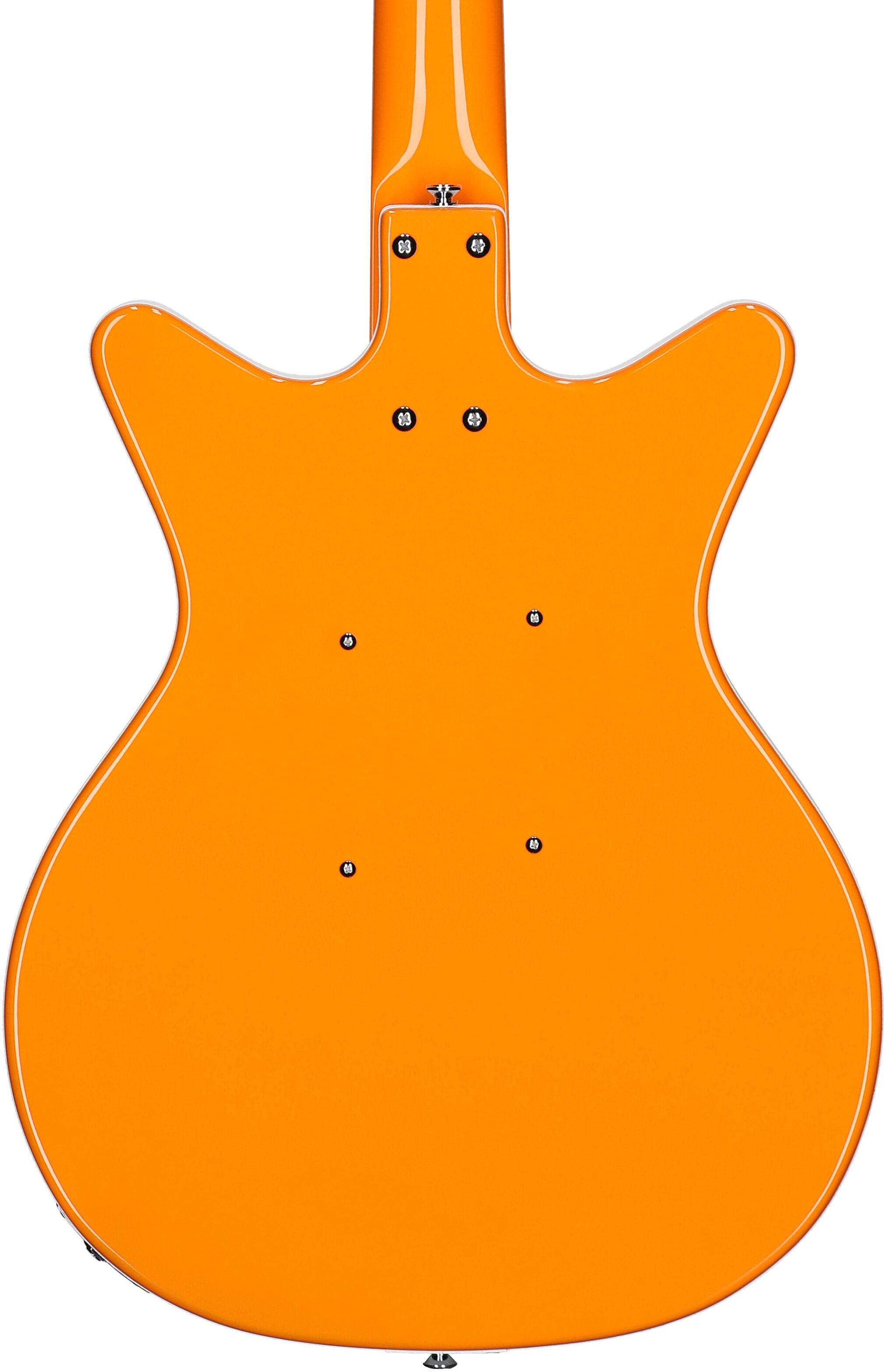 Danelectro '59 MOD NOS Electric Guitar, Orangeadelic, Body Straight Back