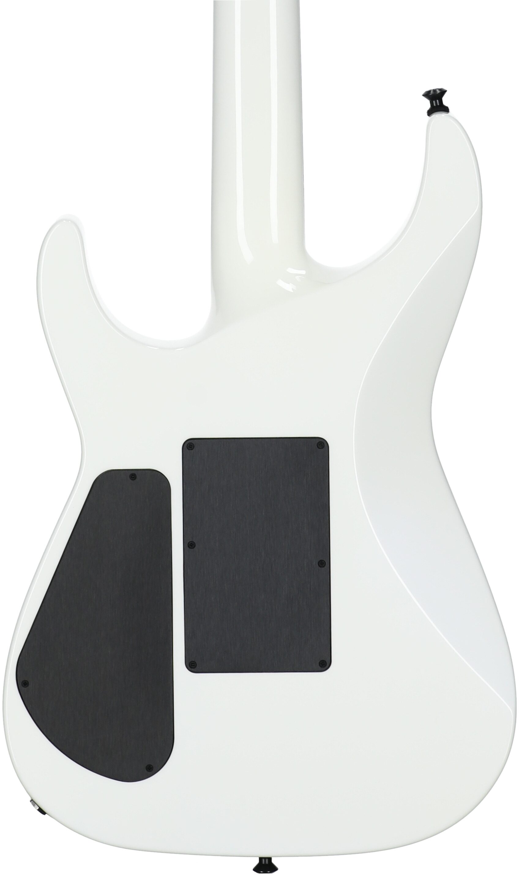 Jackson American Soloist SL2 DX Electric Guitar (with Case), Snow White, Body Straight Back