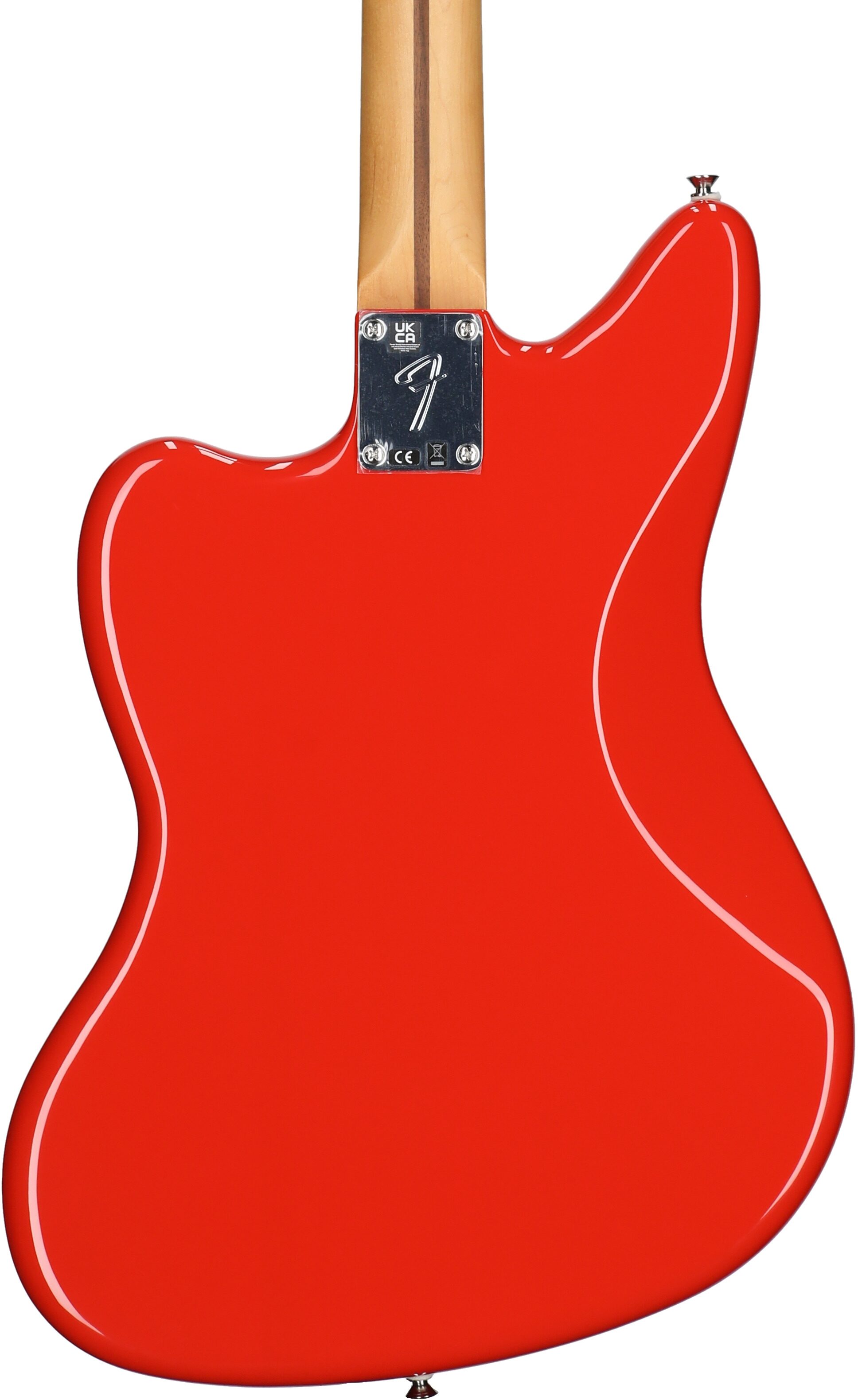 Fender Player II Jaguar Electric Guitar, with Rosewood Fingerboard, Coral Red, Body Straight Back