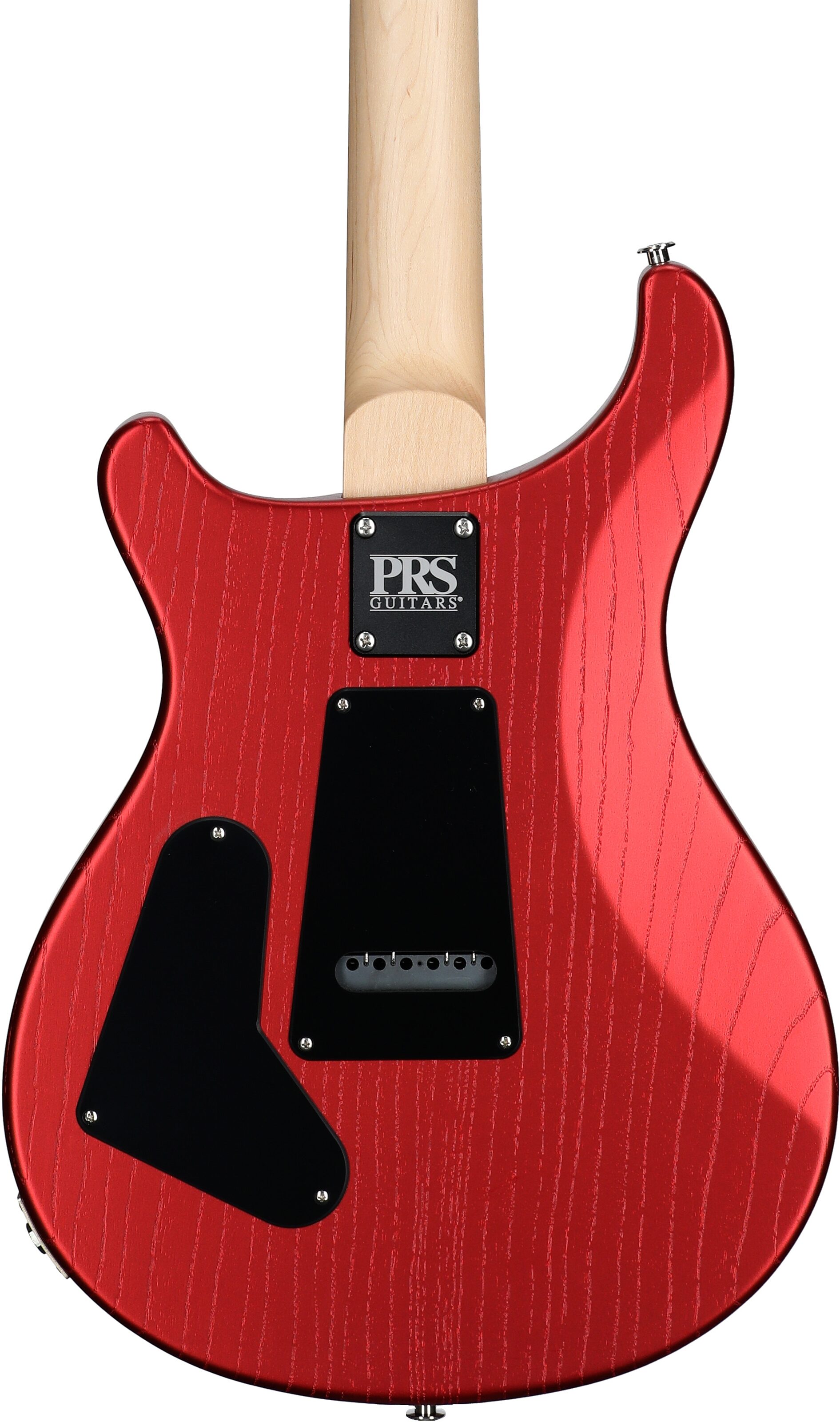 PRS Paul Reed Smith CE 24-08 Swamp Ash Electric Guitar (with Gig Bag), Satin Red Apple Metallic, Body Straight Back