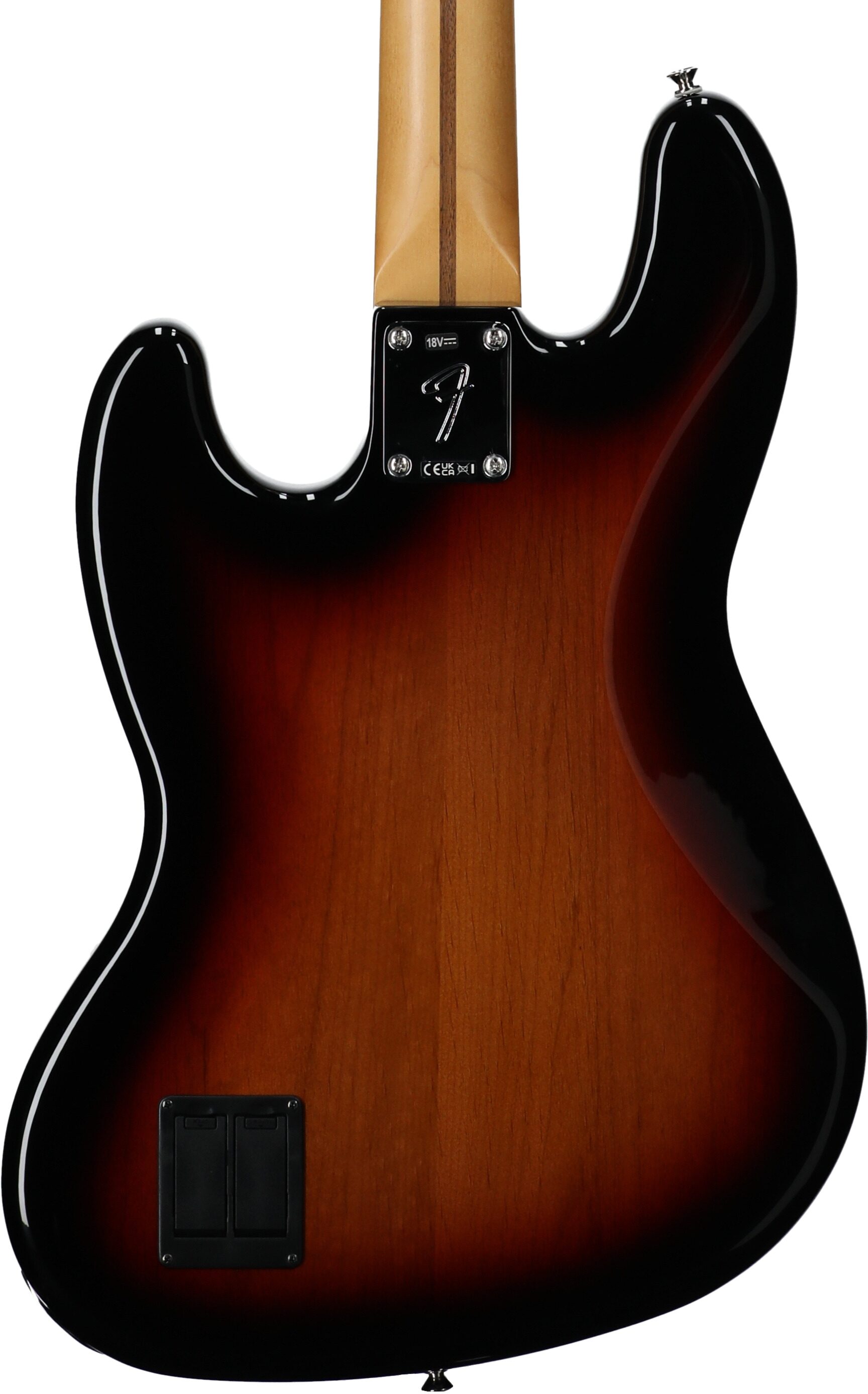 Fender Player II Modified Active Jazz Electric Bass, Maple Fingerboard (with Gig Bag), 3-Color Sunburst, Body Straight Back