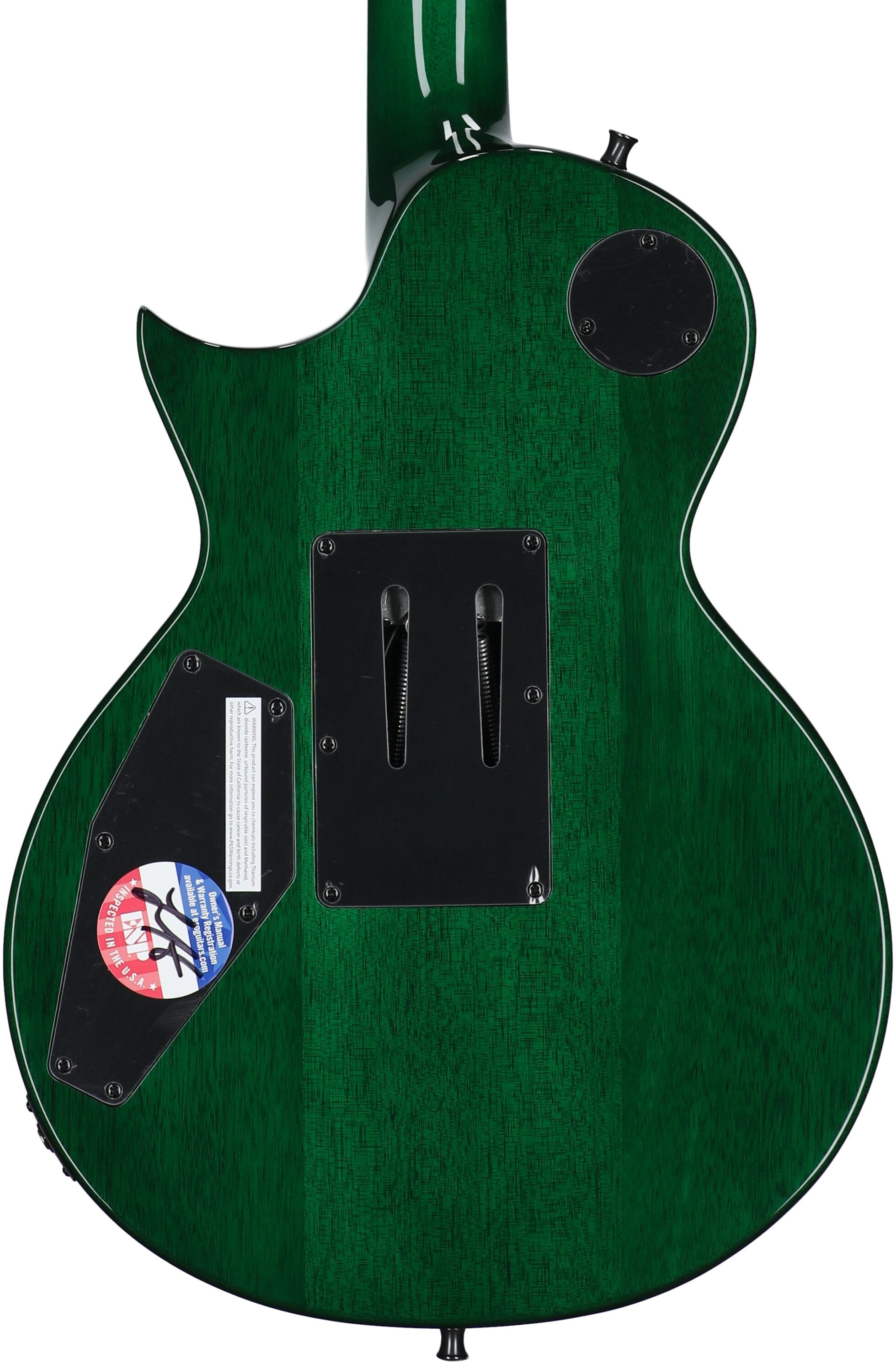 ESP LTD Alex Skolnick AS1 Electric Guitar, Lime Burst, Body Straight Back