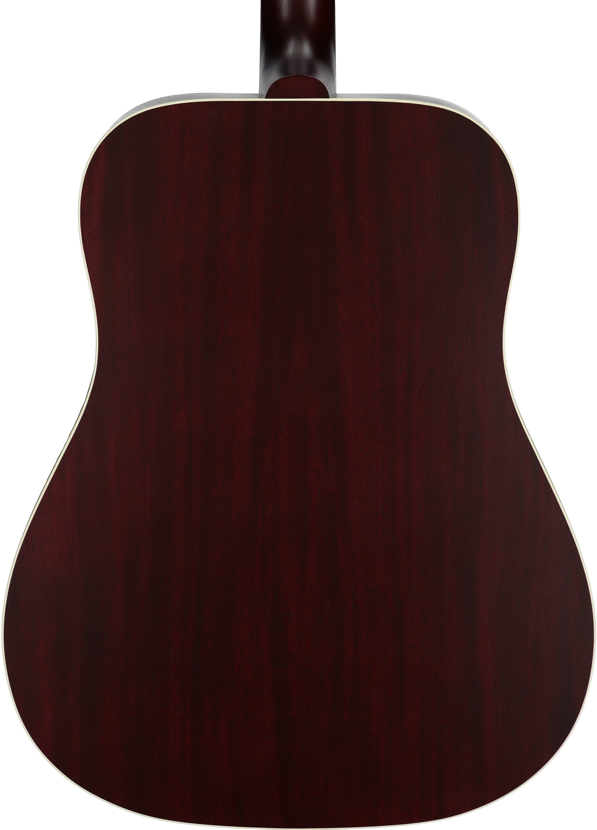 Gibson Hummingbird Special Acoustic-Electric Guitar (with Case), Wine Red, Body Straight Back