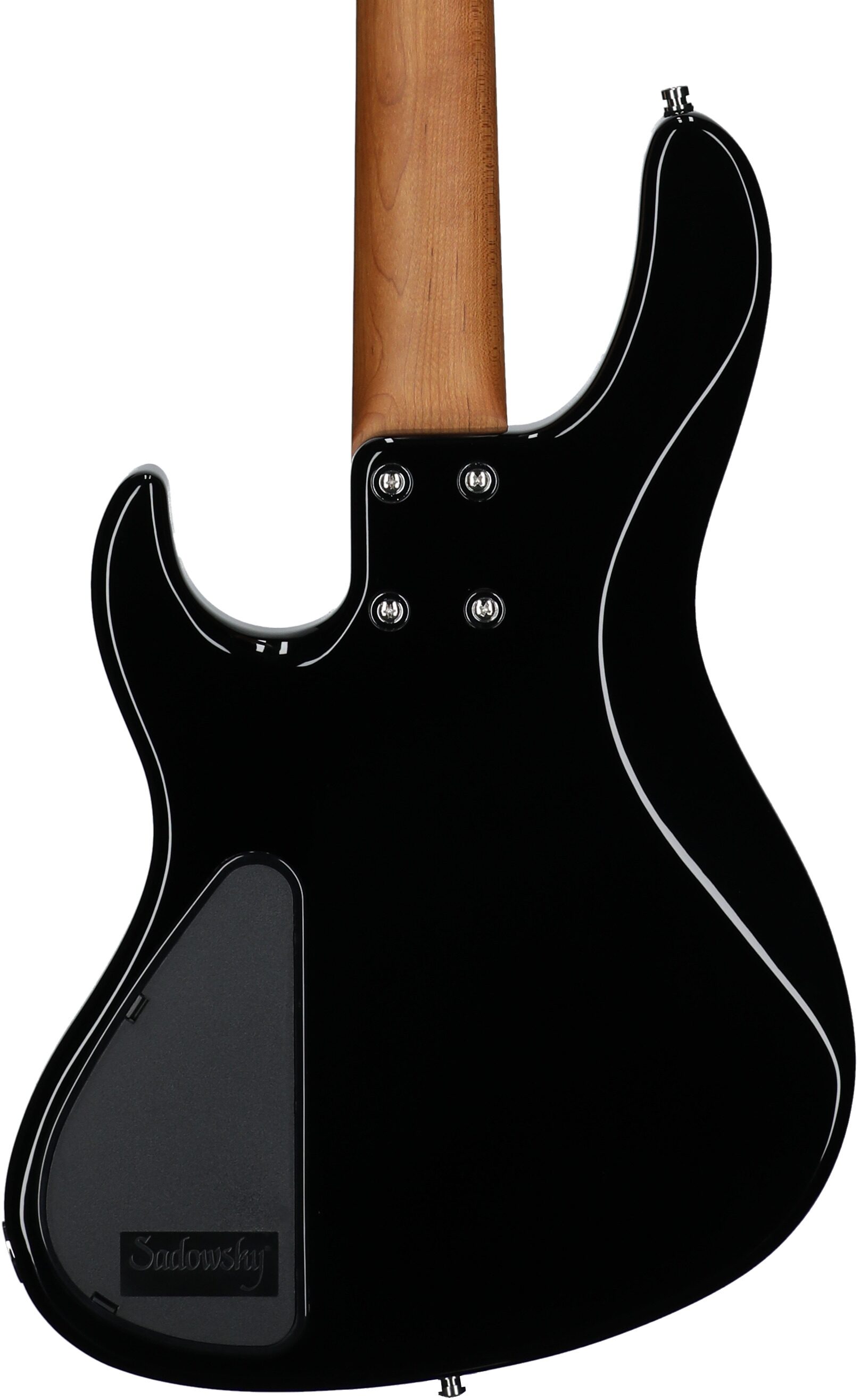 Sadowsky MetroExpress MS4 Modern Electric Bass, with Maple Fingerboard, Black, Body Straight Back