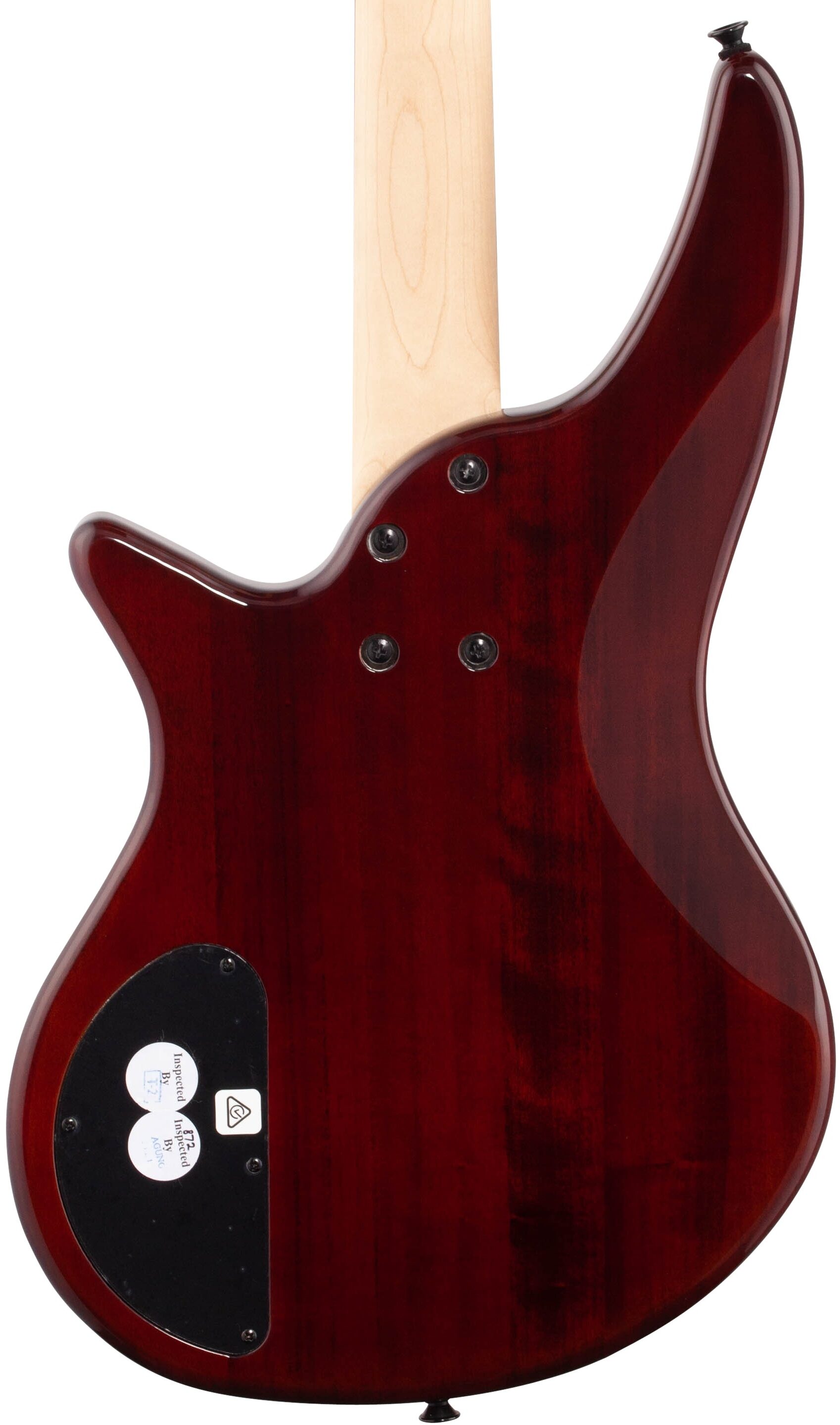 Jackson JS2 Spectra Electric Bass, Tobacco Burst, Body Straight Back