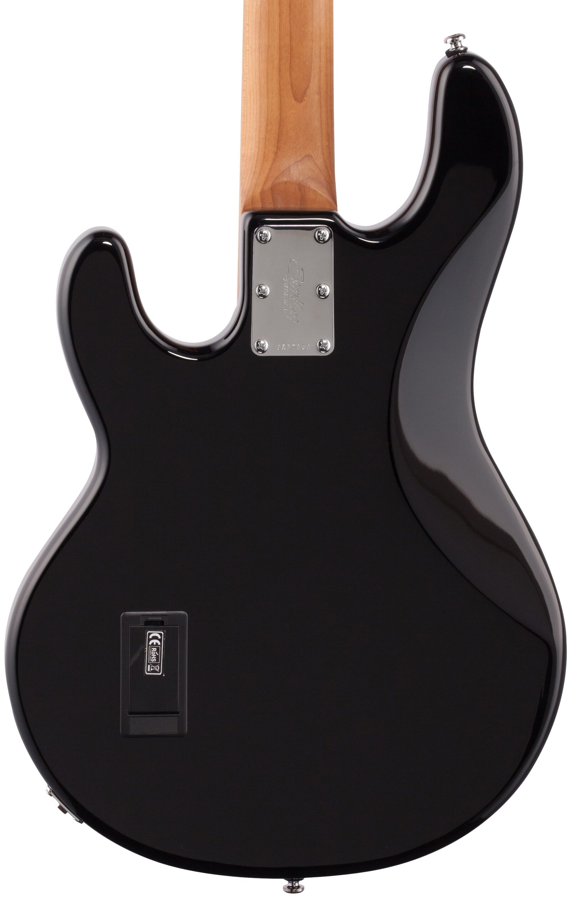 Sterling by Music Man Ray34 Electric Bass Guitar, Black, Body Straight Back