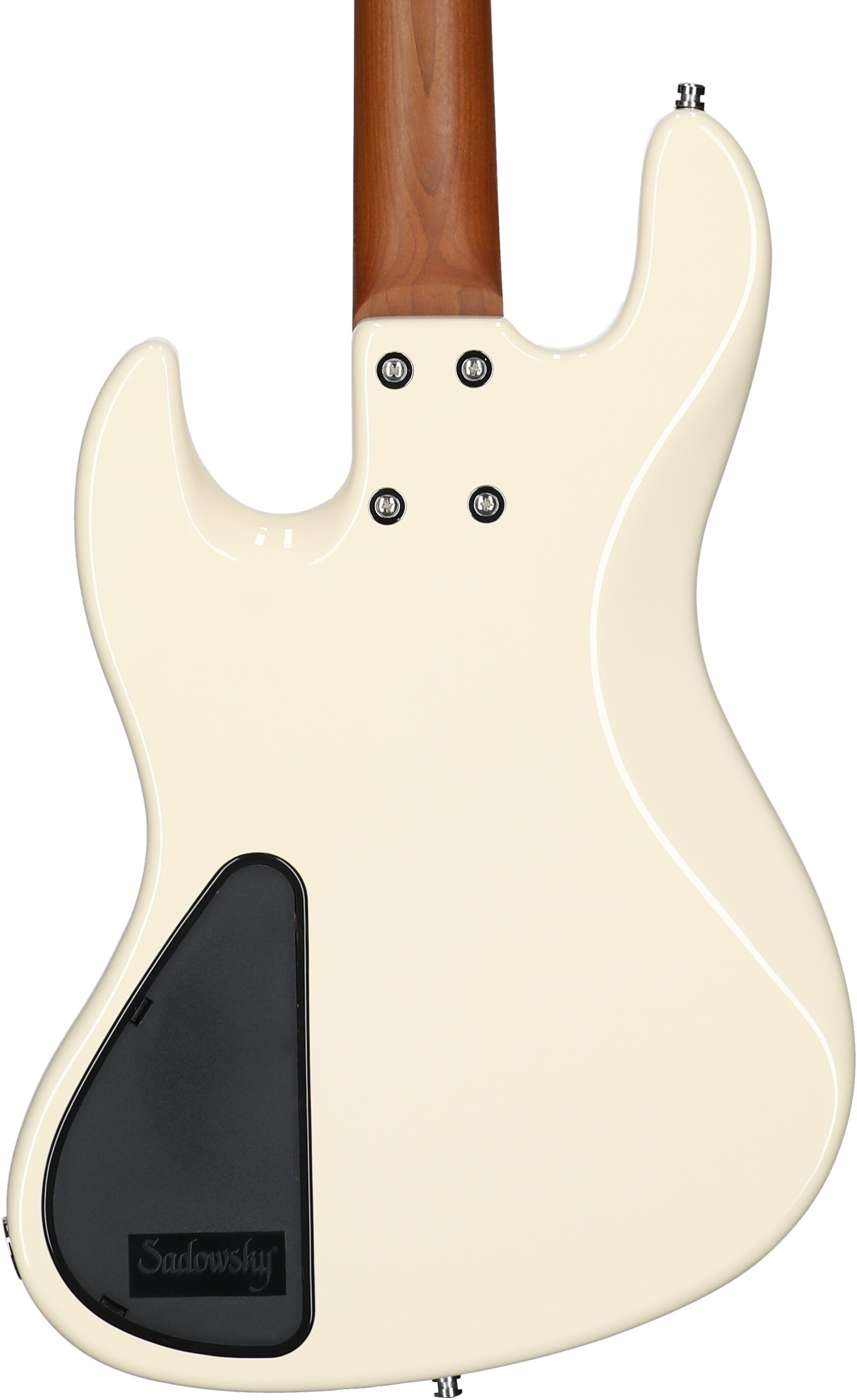 Sadowsky MetroExpress 21-Fret Vintage J/J Electric Bass, with Morado Fingerboard (with Gig Bag), White, Body Straight Back