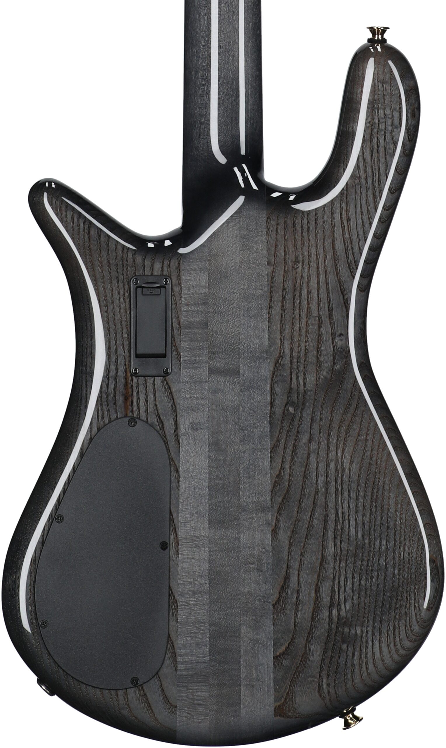 Spector Euro 4 Custom Electric Bass (with Gig Bag), Natural Black Burst, Body Straight Back