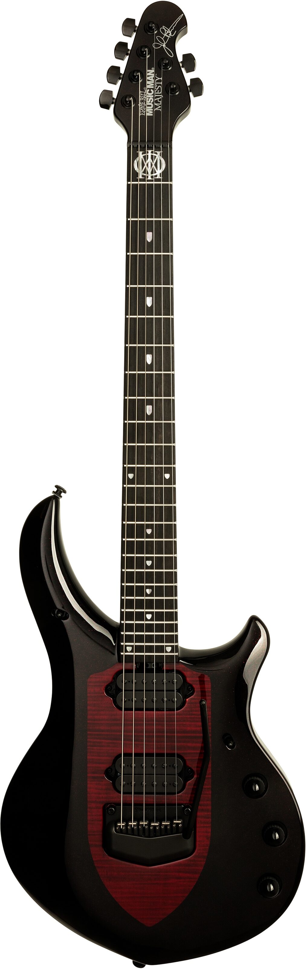 Ernie Ball Music Man John Petrucci Majesty Electric Guitar (with Case), Action Position Back
