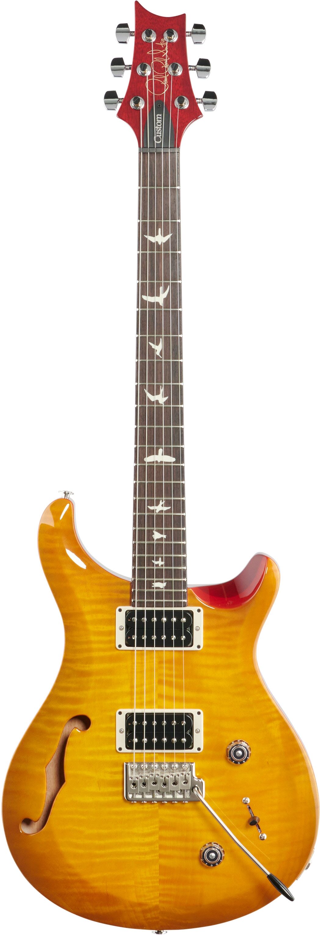 PRS Paul Reed Smith S2 Custom 22 Semi-Hollowbody Electric Guitar (with Gig Bag), Action Position Back