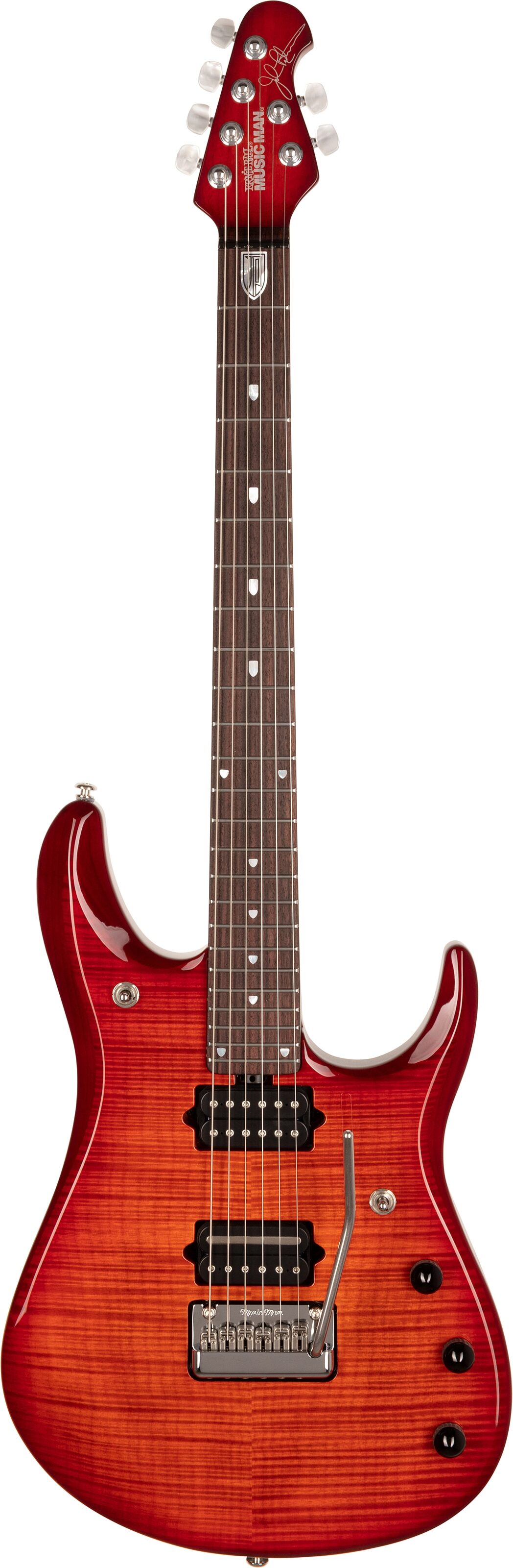 Ernie Ball Music Man Petrucci JP Electric Guitar (with Case), Action Position Back