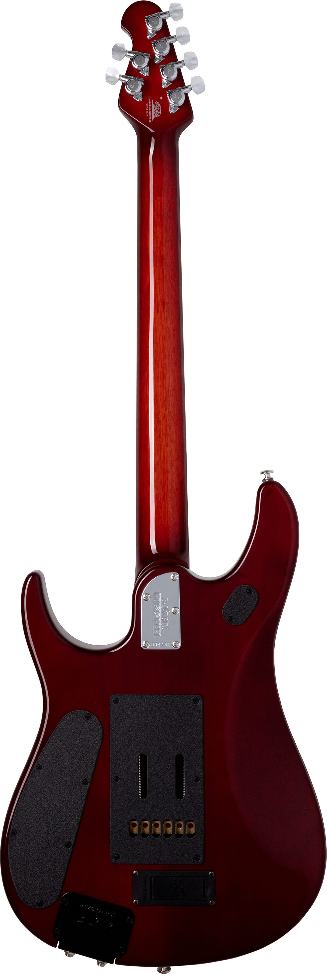 Ernie Ball Music Man Petrucci JP Electric Guitar (with Case), Action Position Back