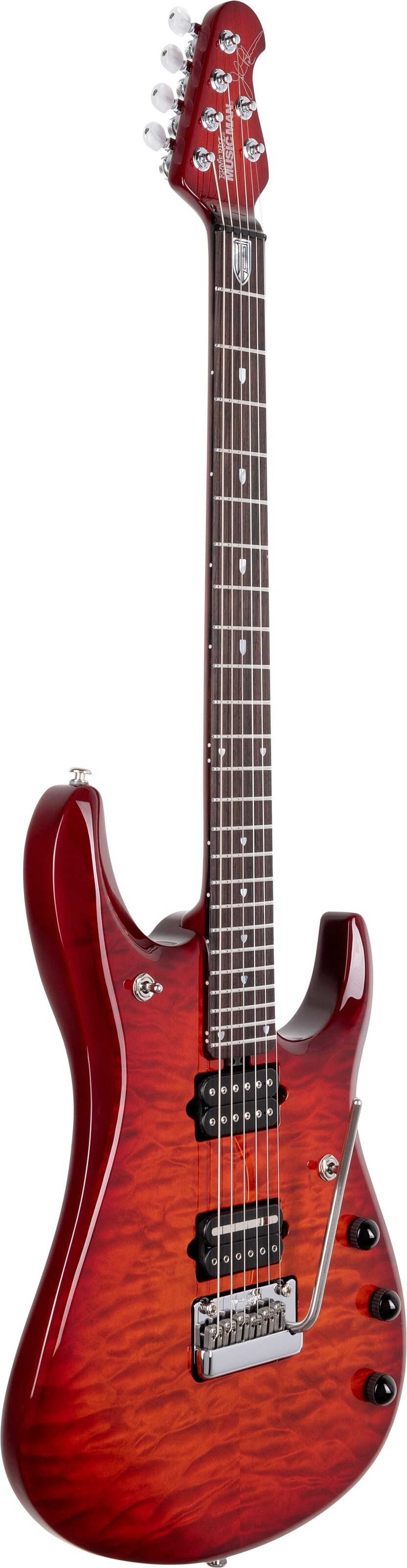 Ernie Ball Music Man Petrucci JP Electric Guitar (with Case), Action Position Back