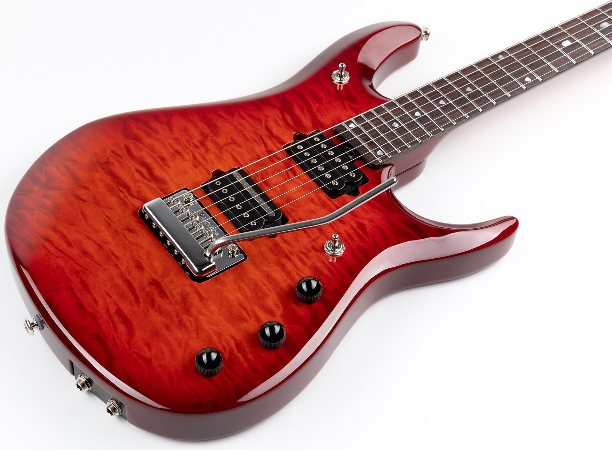Ernie Ball Music Man Petrucci JP Electric Guitar (with Case), Action Position Back