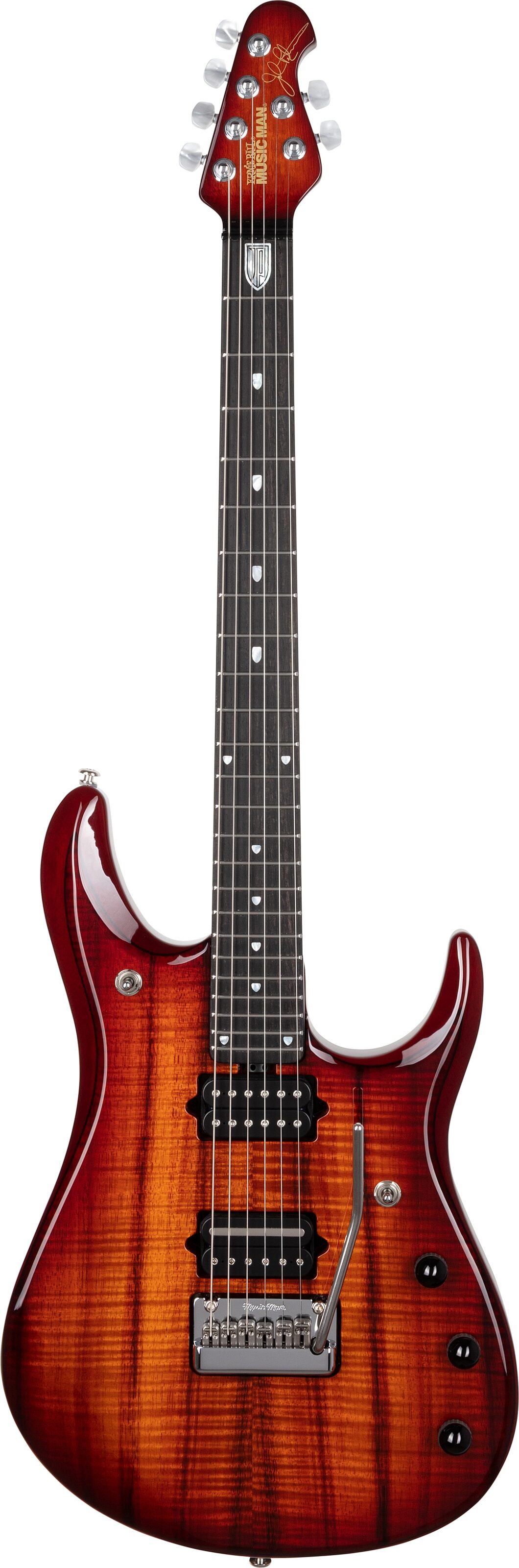 Ernie Ball Music Man Petrucci JP Electric Guitar (with Case), Action Position Back