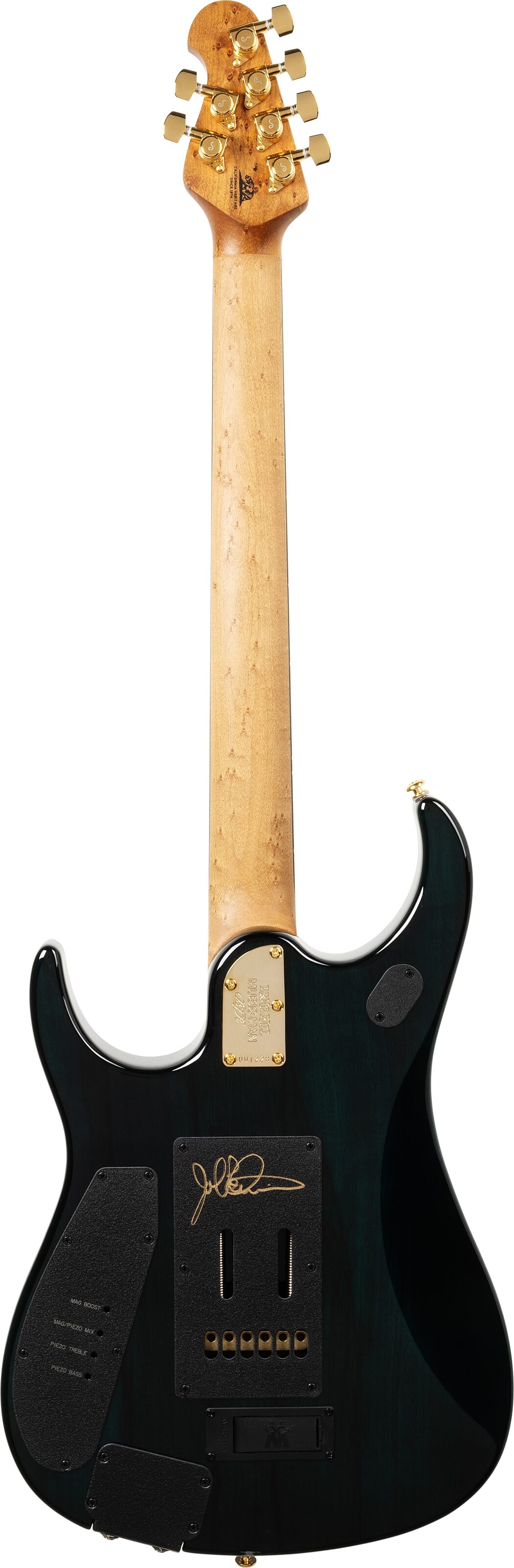 Ernie Ball Music Man JP15 BFR Electric Guitar (with Case), Toxic Sludge, Action Position Back