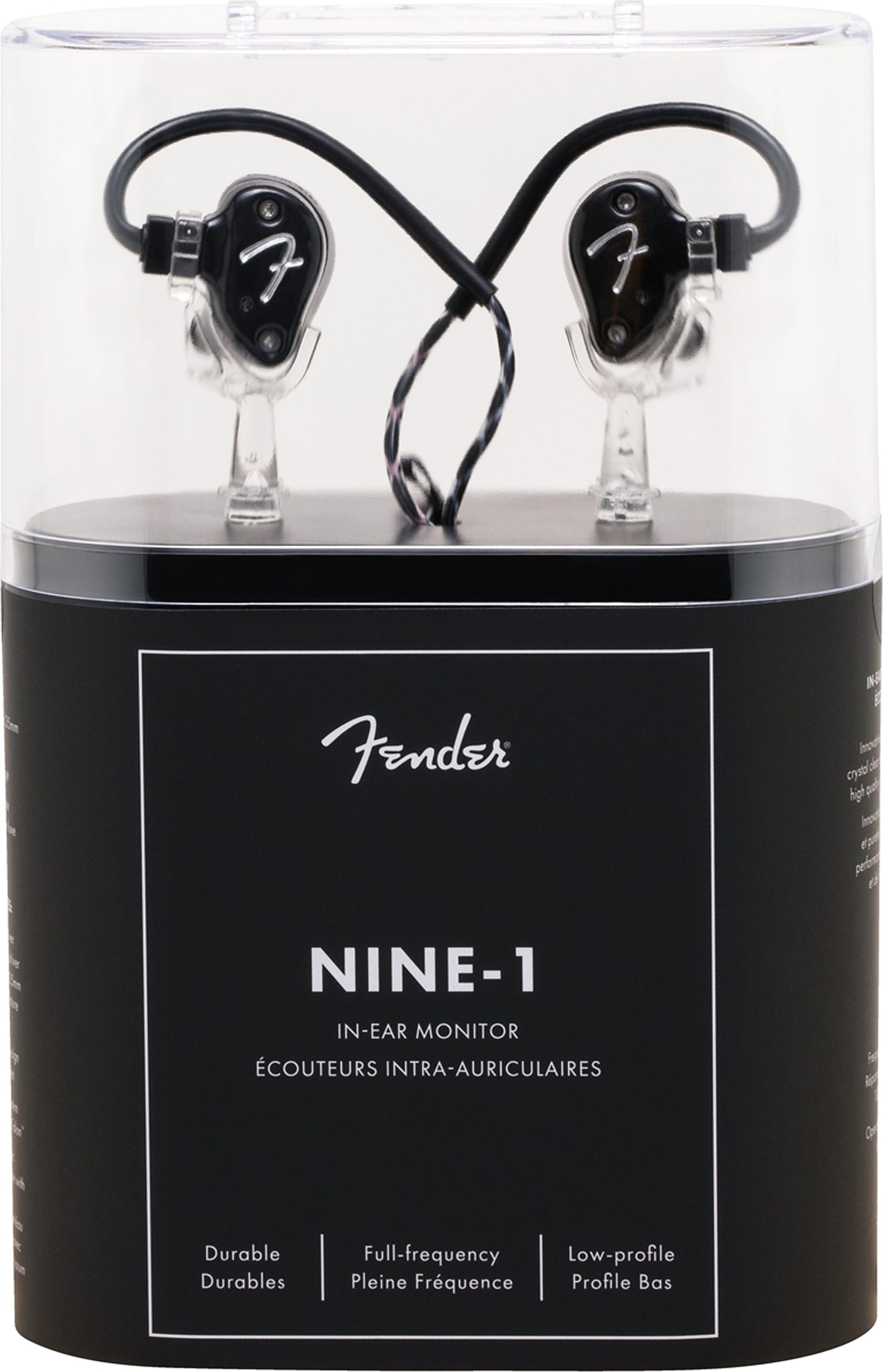 Fender IEM Nine-1 Pro In-Ear Headphone Monitors, Action Position Back