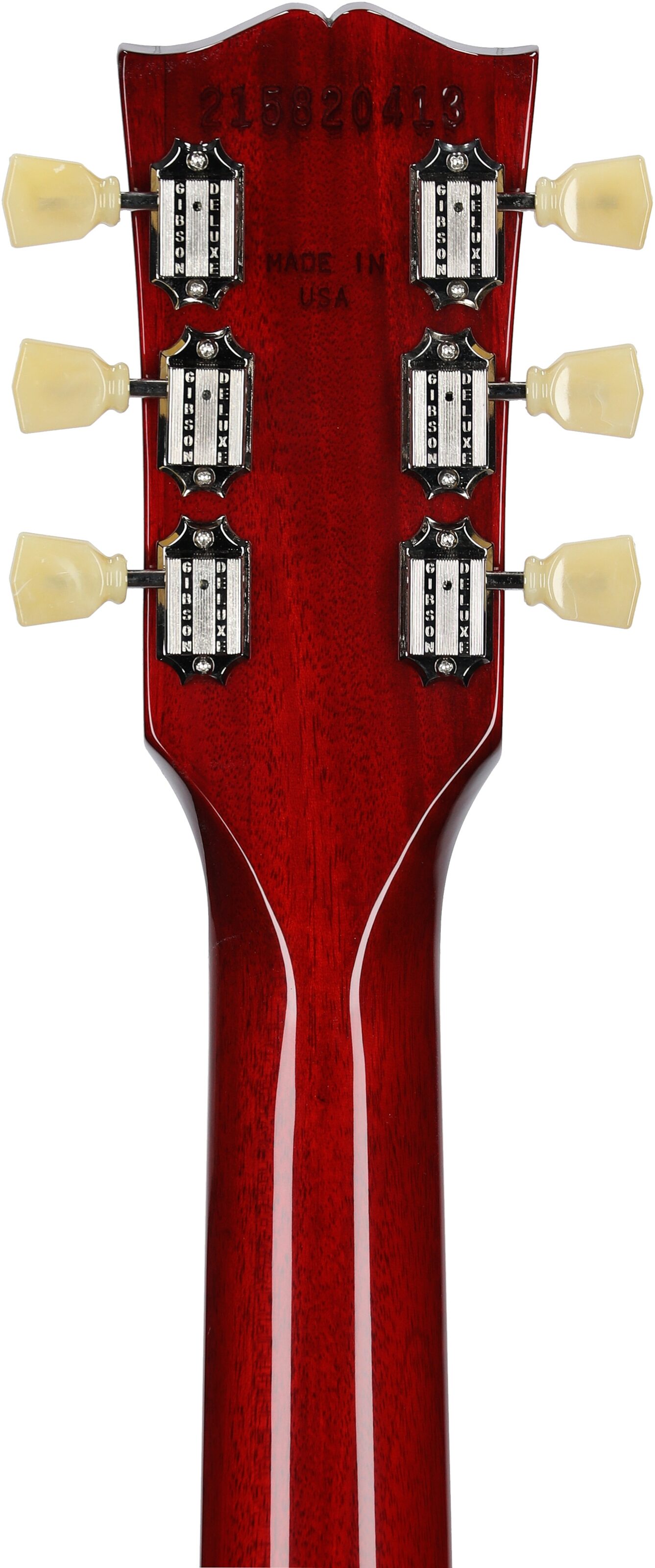 Gibson ES-345 Electric Guitar (with Case), Sixties Cherry, Serial Number 215820413, Headstock Straight Back